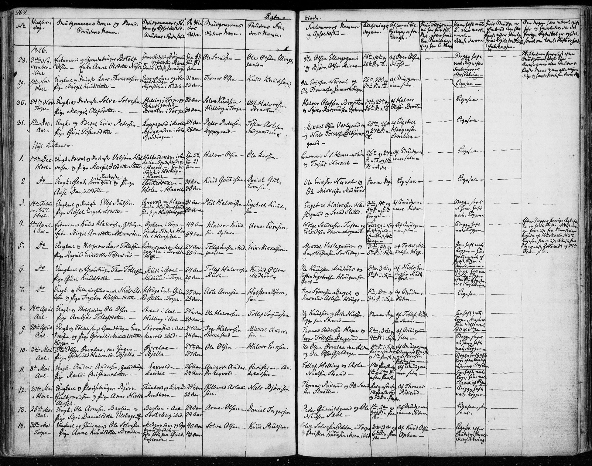 Ål kirkebøker, SAKO/A-249/F/Fa/L0005: Parish register (official) no. I 5, 1825-1848, p. 269