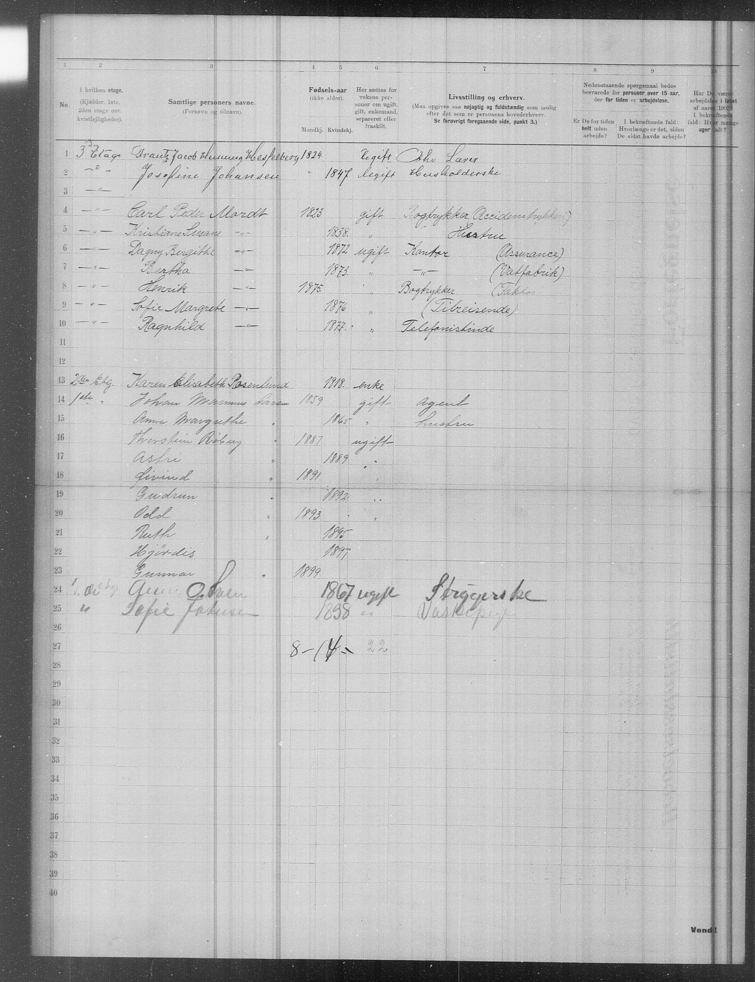 OBA, Municipal Census 1902 for Kristiania, 1902, p. 18264