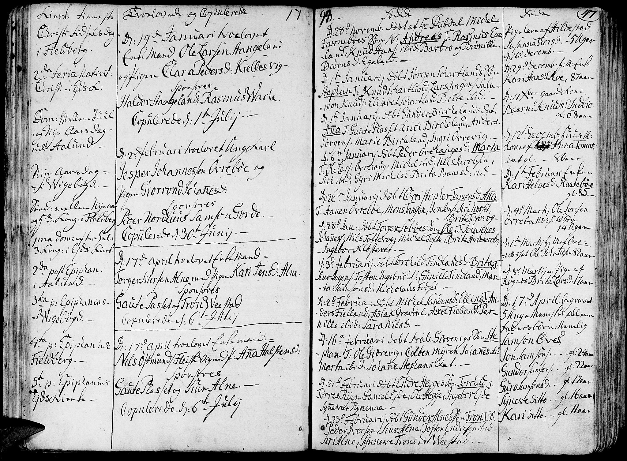 Fjelberg sokneprestembete, SAB/A-75201/H/Haa: Parish register (official) no. A 3, 1788-1815, p. 47