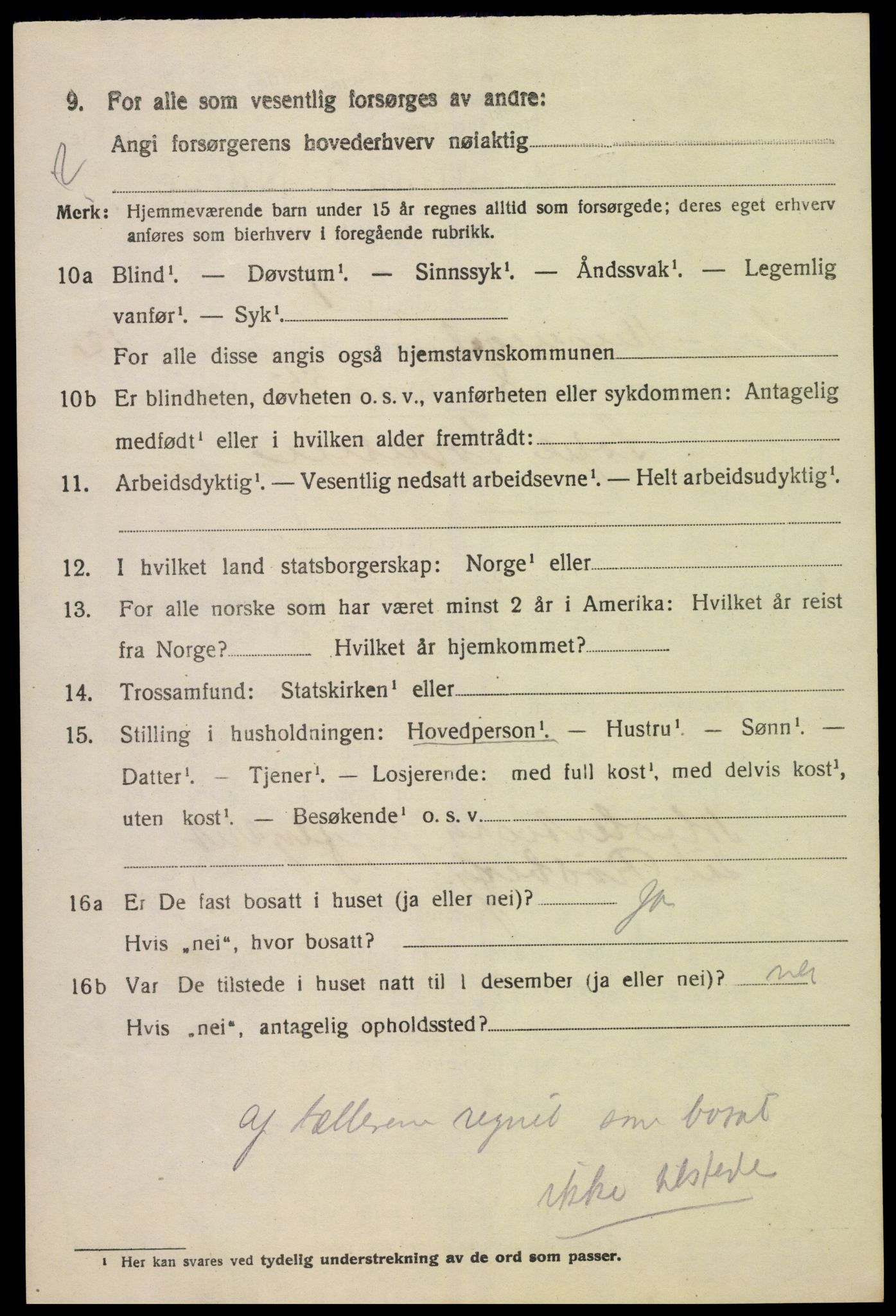 SAK, 1920 census for Sør-Audnedal, 1920, p. 4574