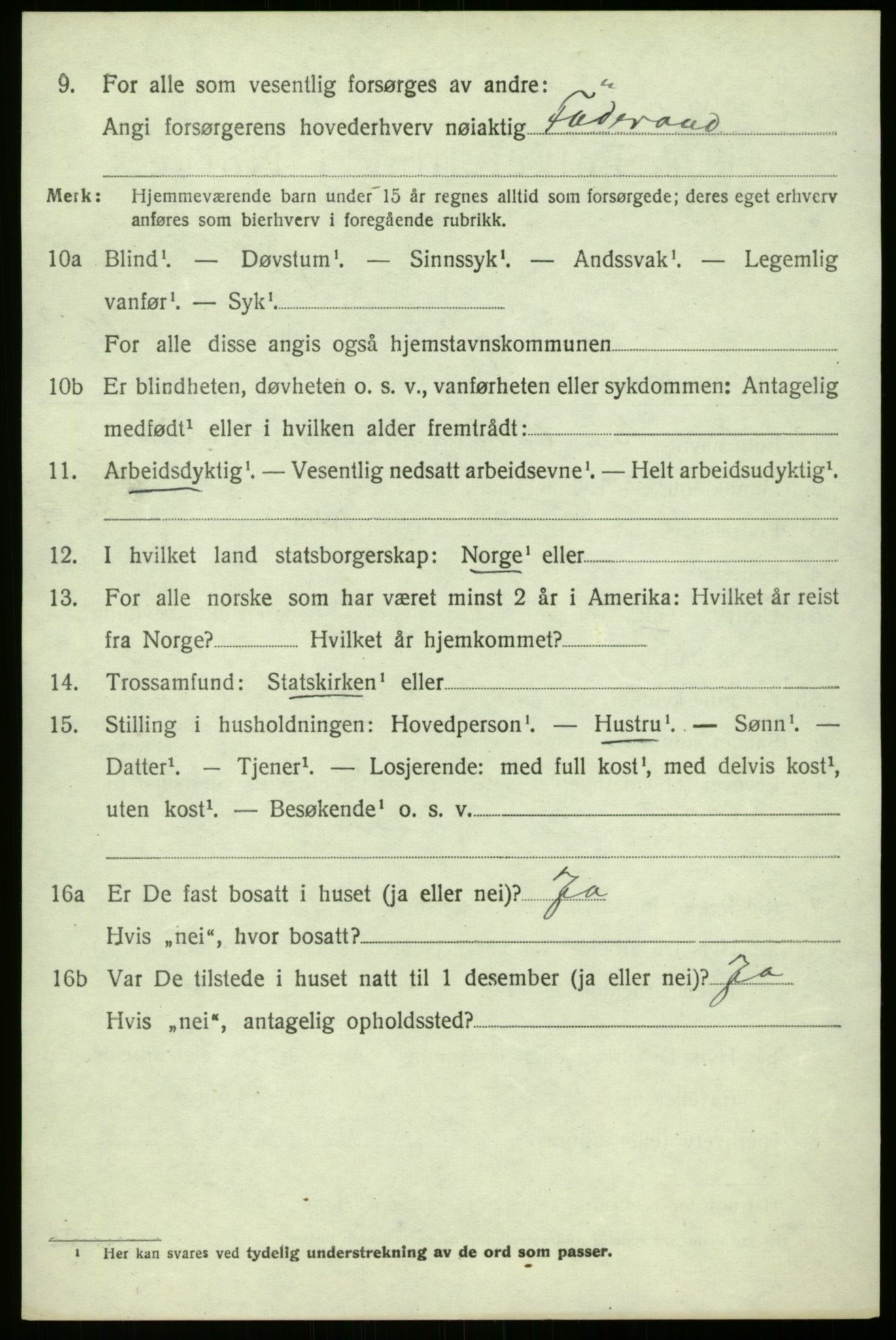 SAB, 1920 census for Gulen, 1920, p. 4780