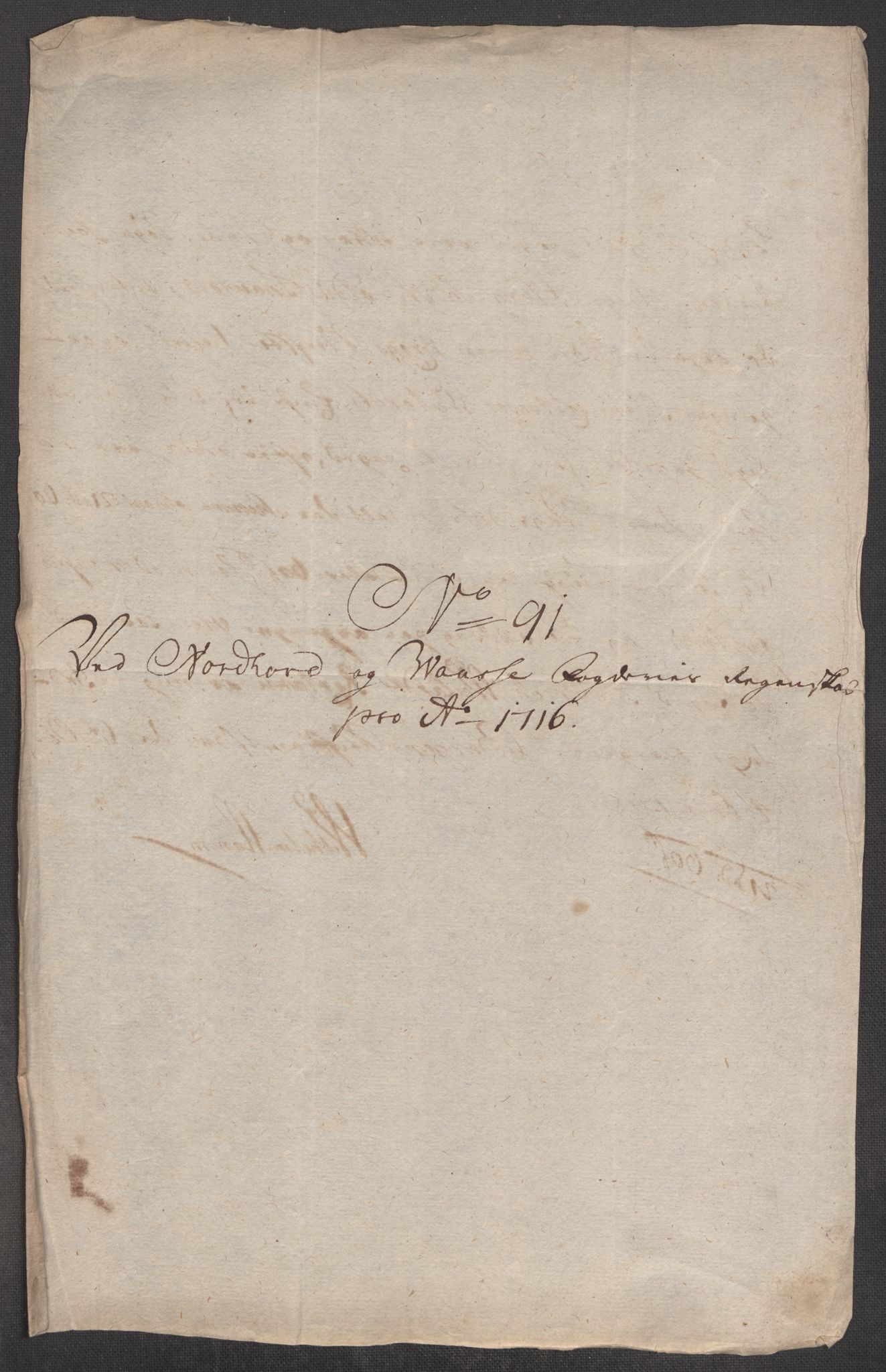 Rentekammeret inntil 1814, Reviderte regnskaper, Fogderegnskap, AV/RA-EA-4092/R51/L3199: Fogderegnskap Nordhordland og Voss, 1716, p. 326