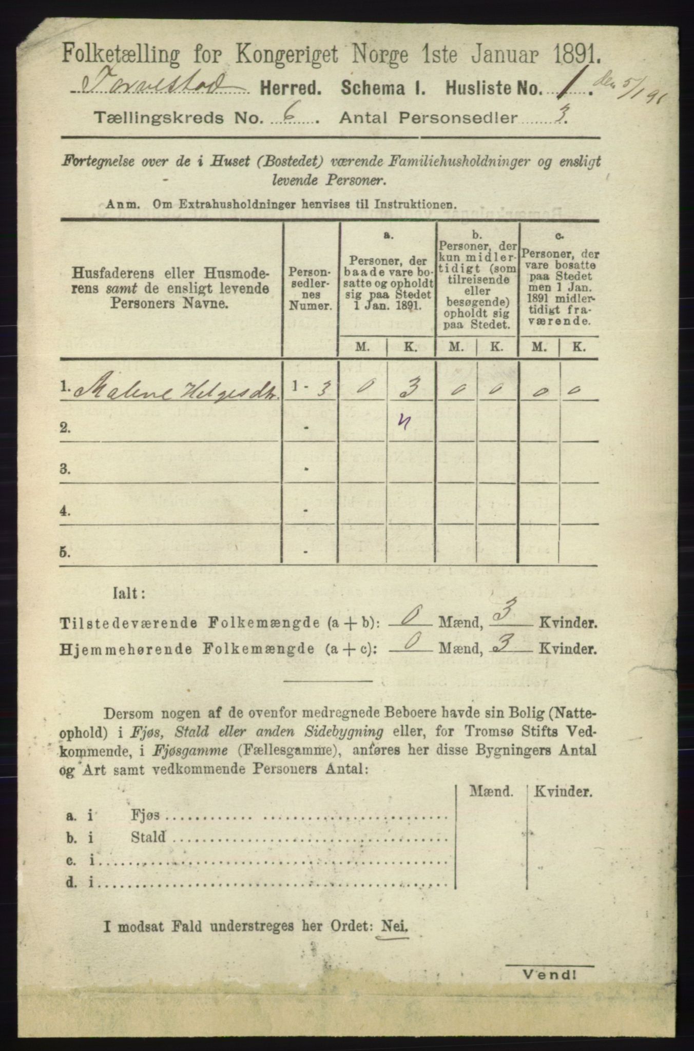 RA, 1891 census for 1152 Torvastad, 1891, p. 1924