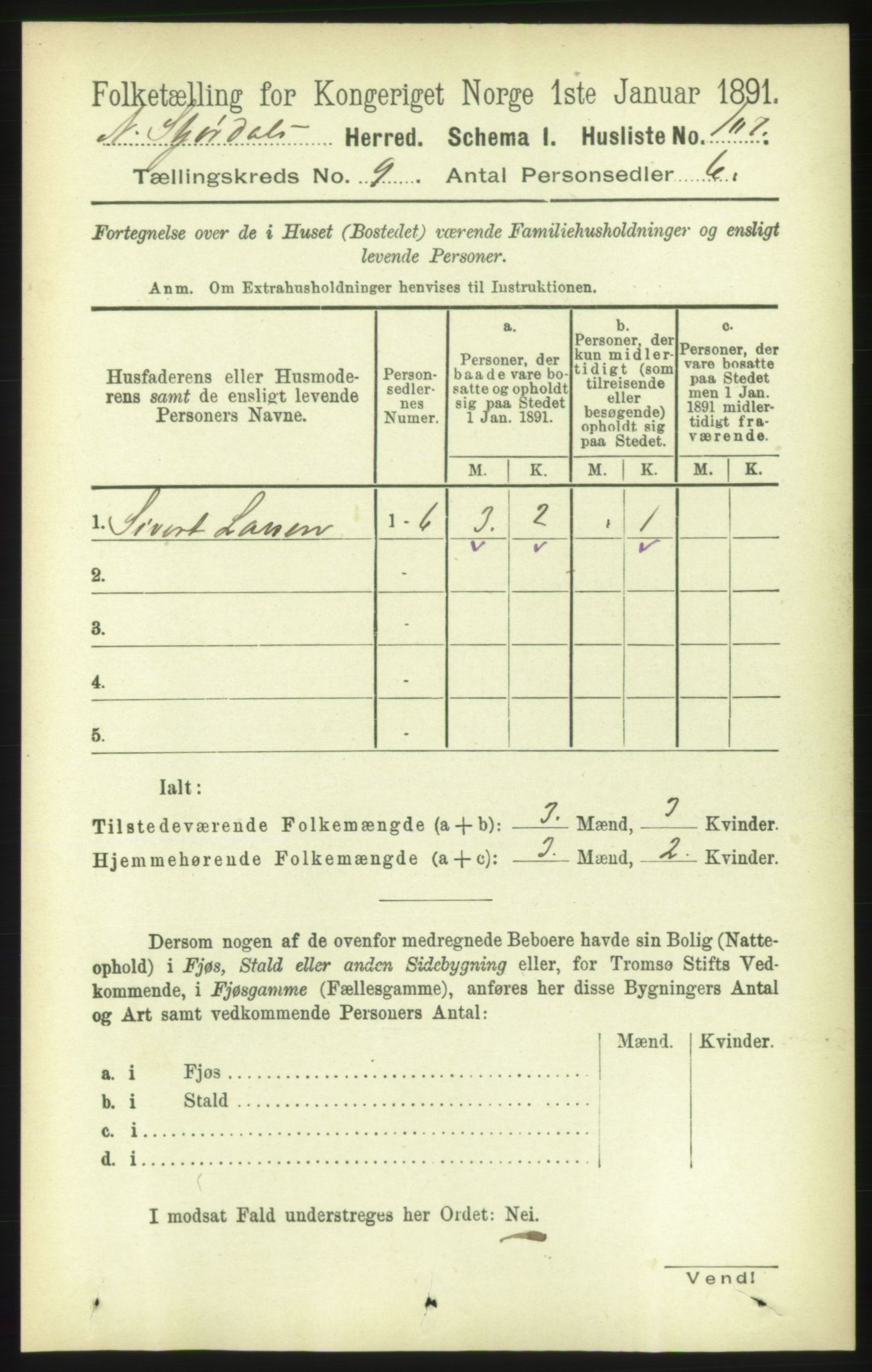 RA, 1891 census for 1714 Nedre Stjørdal, 1891, p. 4840