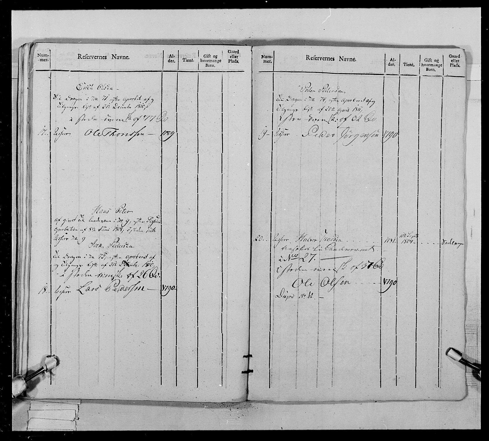 Generalitets- og kommissariatskollegiet, Det kongelige norske kommissariatskollegium, AV/RA-EA-5420/E/Eh/L0022b: Trondheimske dragonregiment, 1809-1811, p. 447