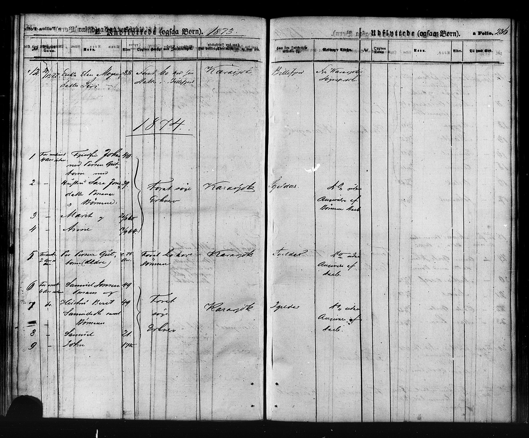 Kistrand/Porsanger sokneprestembete, AV/SATØ-S-1351/H/Ha/L0005.kirke: Parish register (official) no. 5, 1860-1874, p. 236