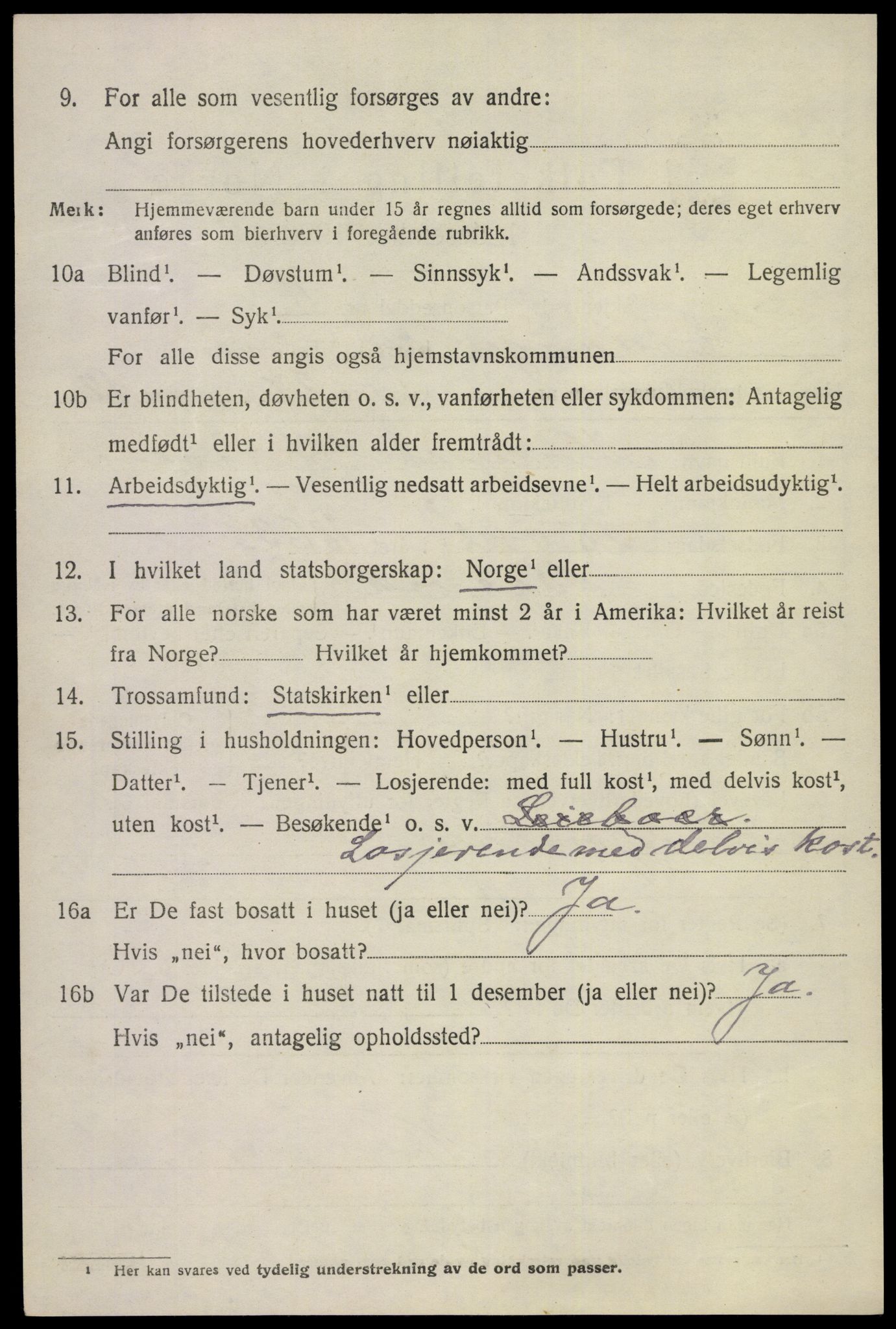 SAKO, 1920 census for Eidanger, 1920, p. 5265