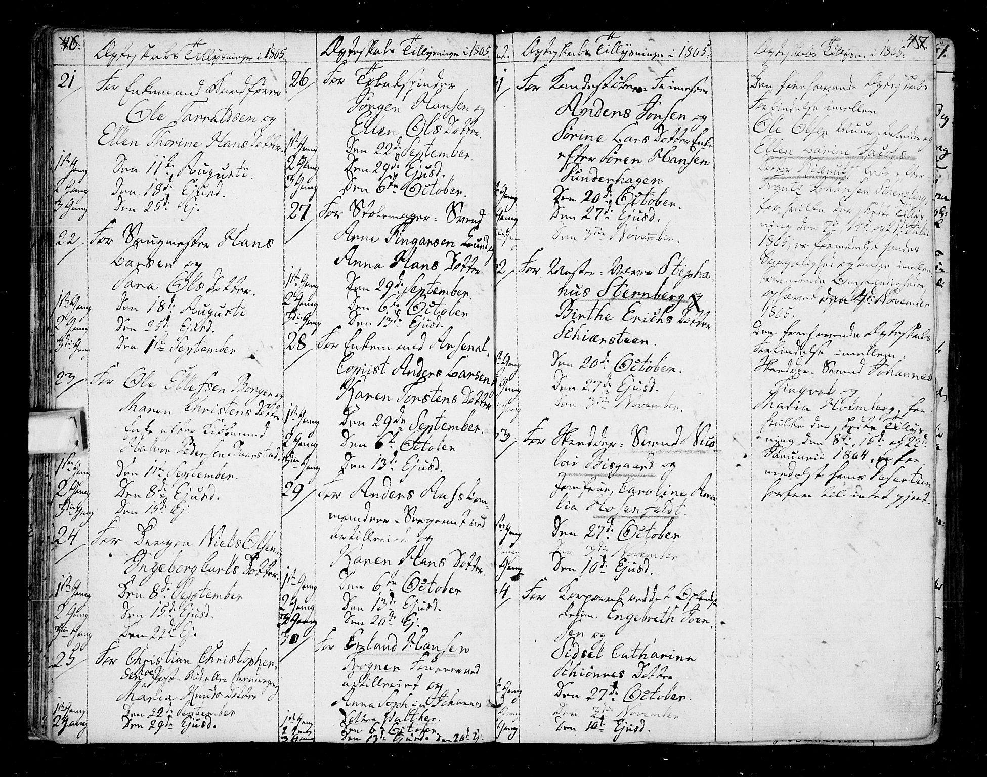 Oslo domkirke Kirkebøker, AV/SAO-A-10752/F/Fa/L0005: Parish register (official) no. 5, 1787-1806, p. 46-47