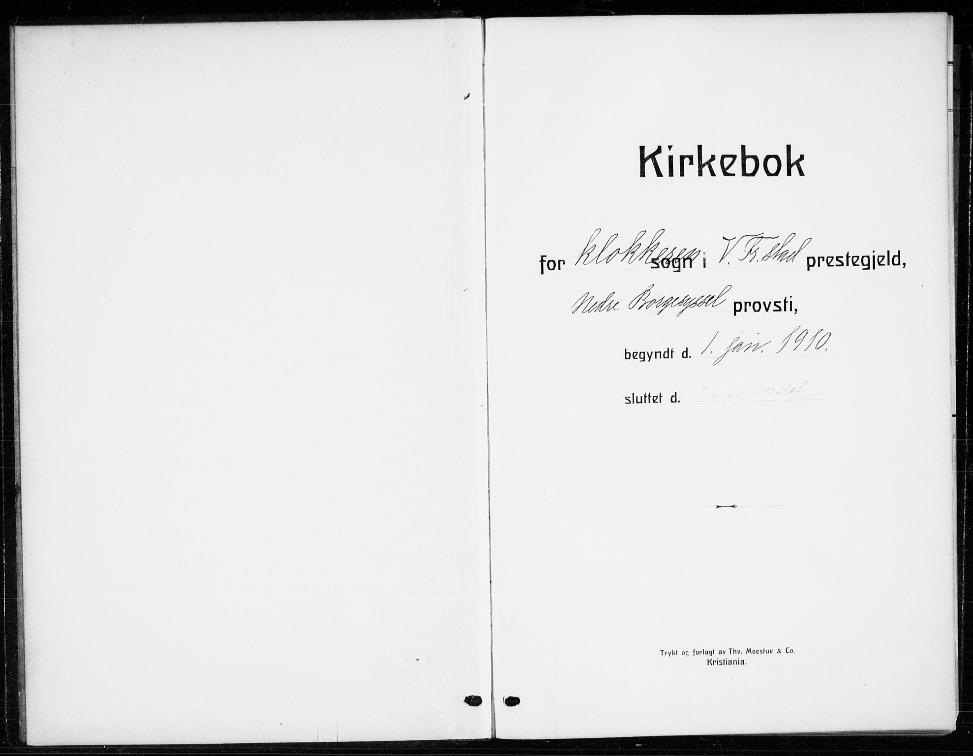 Fredrikstad domkirkes prestekontor Kirkebøker, AV/SAO-A-10906/G/Ga/L0004: Parish register (copy) no. 4, 1910-1944