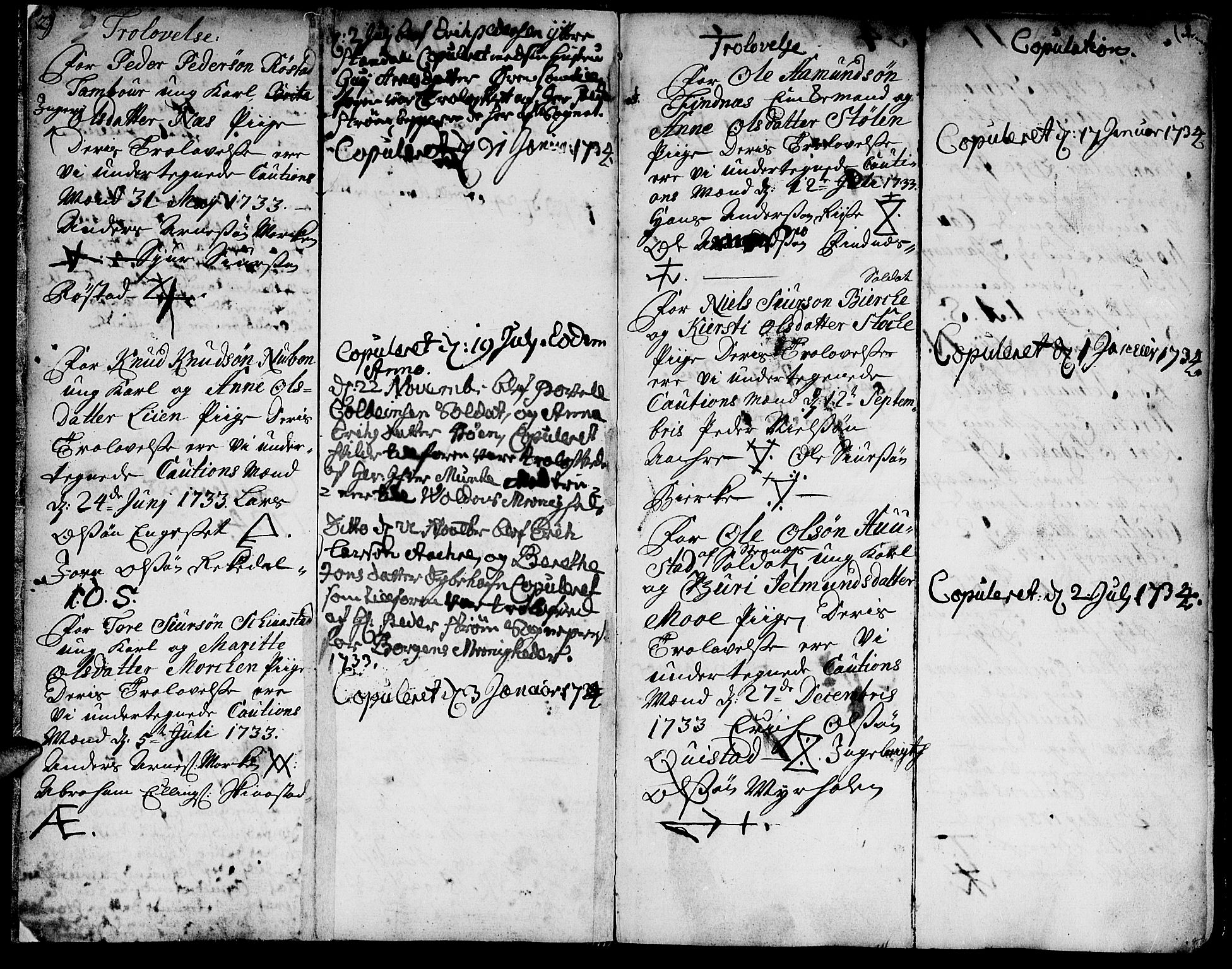 Ministerialprotokoller, klokkerbøker og fødselsregistre - Møre og Romsdal, SAT/A-1454/515/L0205: Parish register (official) no. 515A01, 1733-1764, p. 2-3