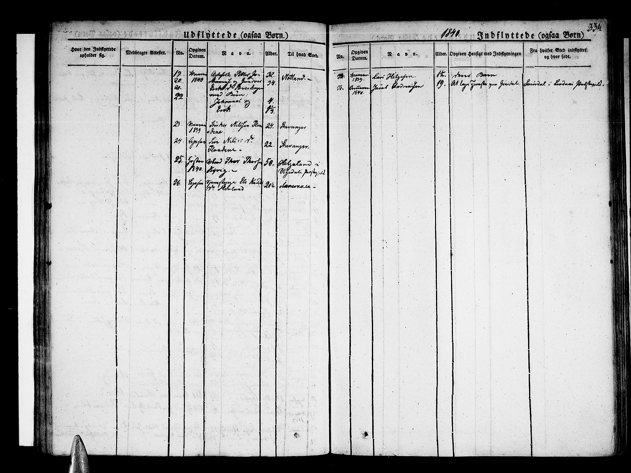 Stord sokneprestembete, AV/SAB-A-78201/H/Haa: Parish register (official) no. A 6, 1826-1840, p. 334