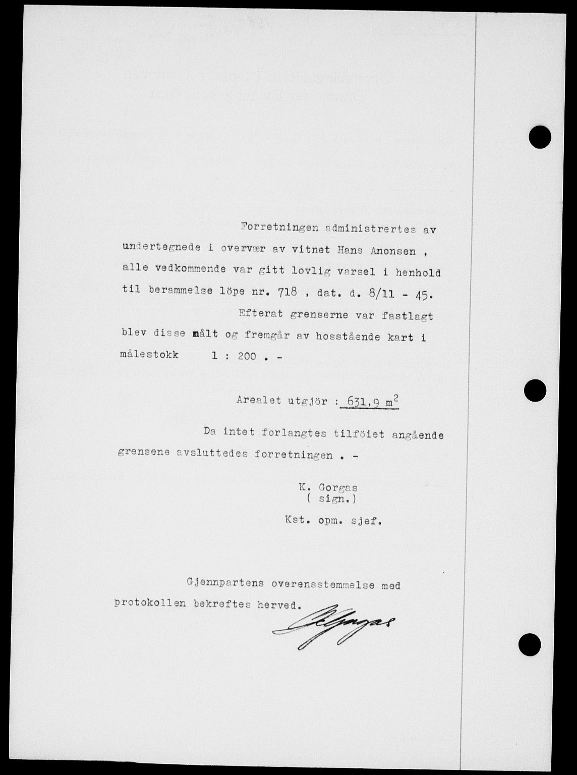 Onsøy sorenskriveri, SAO/A-10474/G/Ga/Gab/L0015: Mortgage book no. II A-15, 1945-1946, Diary no: : 1580/1945