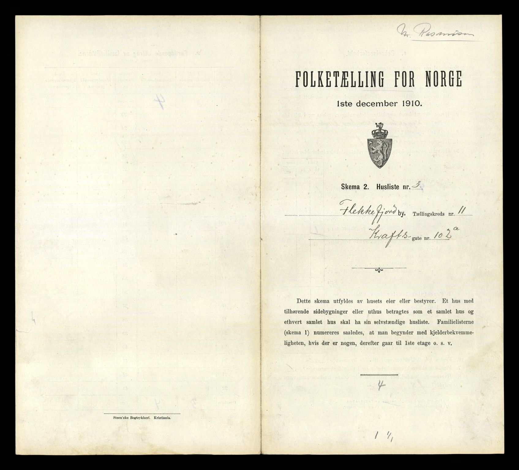 RA, 1910 census for Flekkefjord, 1910, p. 978