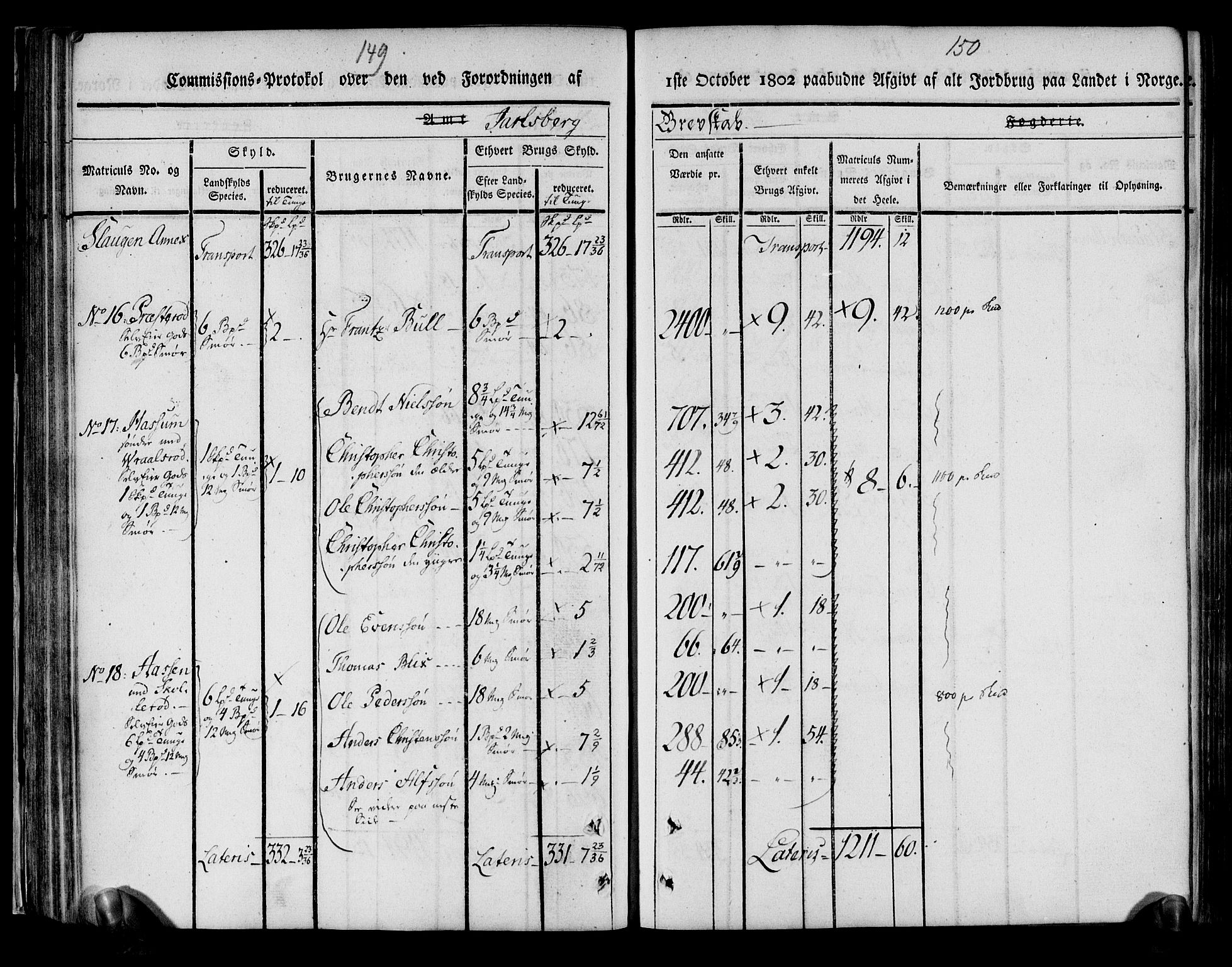 Rentekammeret inntil 1814, Realistisk ordnet avdeling, AV/RA-EA-4070/N/Ne/Nea/L0175: Jarlsberg grevskap. Kommisjonsprotokoll for grevskapets søndre distrikt - Ramnes, Sem, Stokke, Borre, Andebu og Nøtterøy prestegjeld, 1803, p. 76