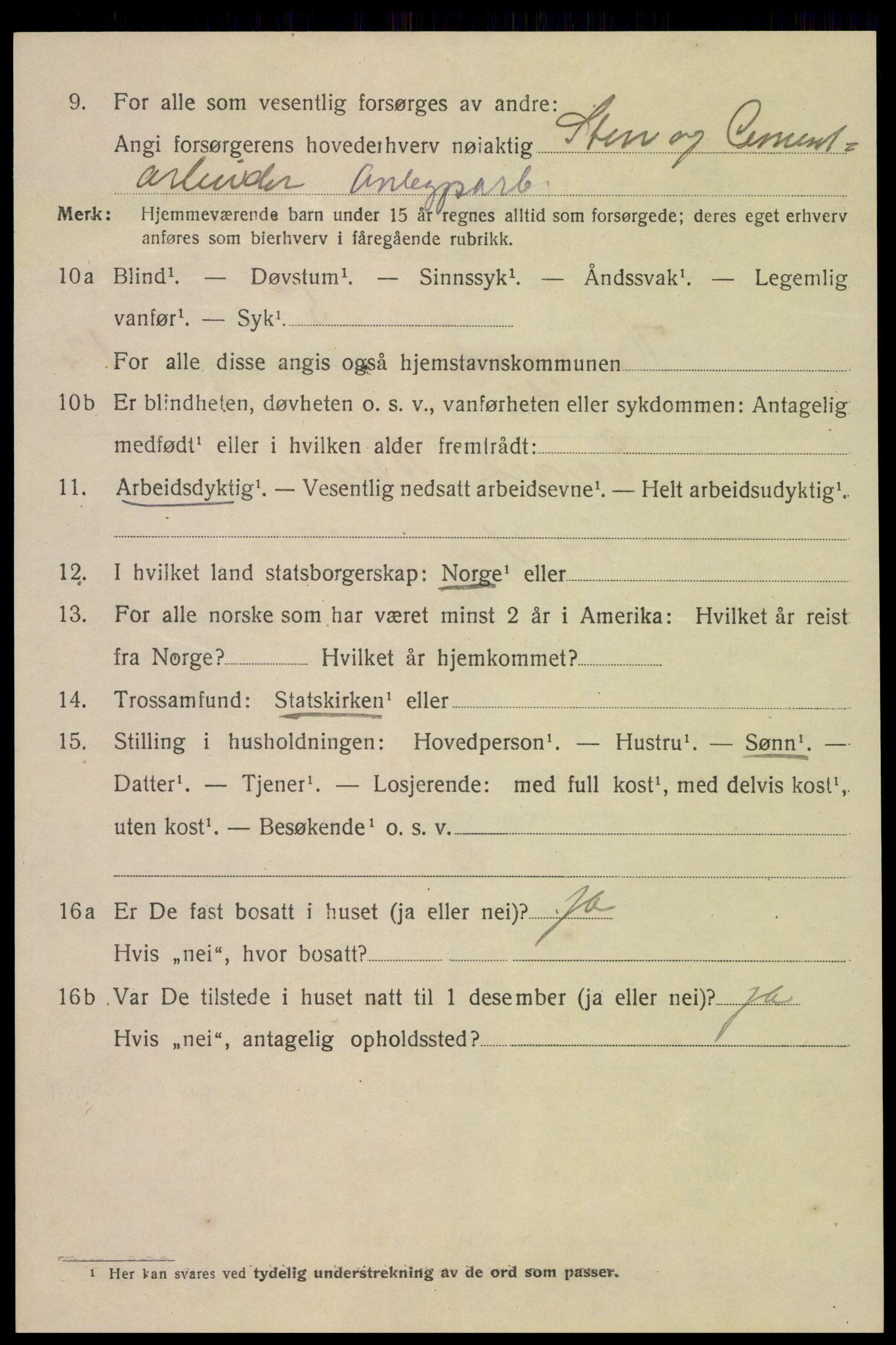 SAK, 1920 census for Kristiansand, 1920, p. 26756