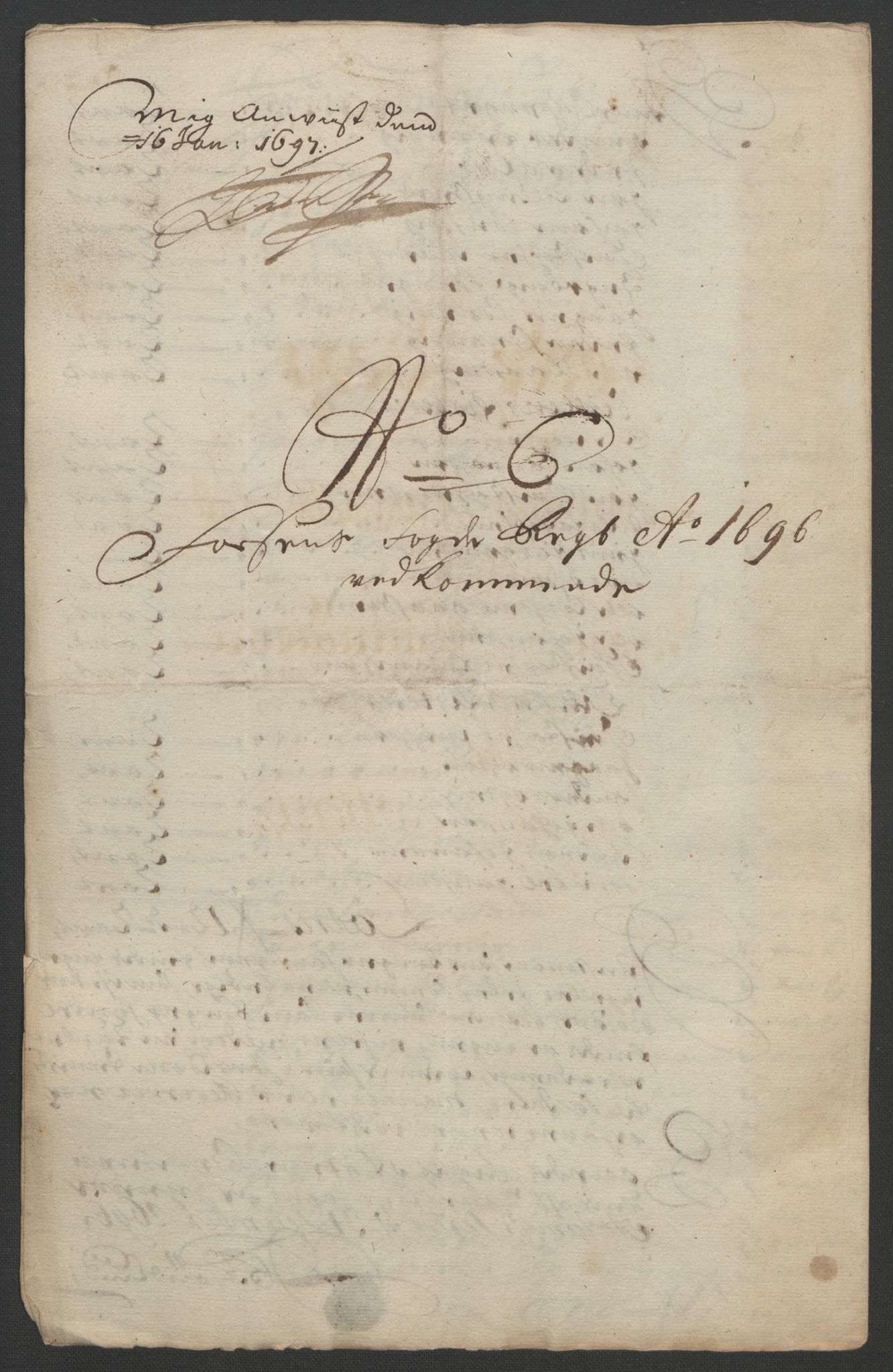 Rentekammeret inntil 1814, Reviderte regnskaper, Fogderegnskap, RA/EA-4092/R57/L3851: Fogderegnskap Fosen, 1695-1696, p. 252