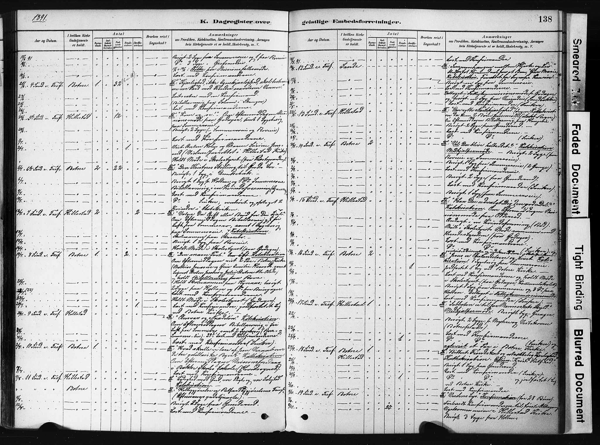 Botne kirkebøker, AV/SAKO-A-340/F/Fb/L0001: Parish register (official) no. II 1, 1878-1902, p. 138