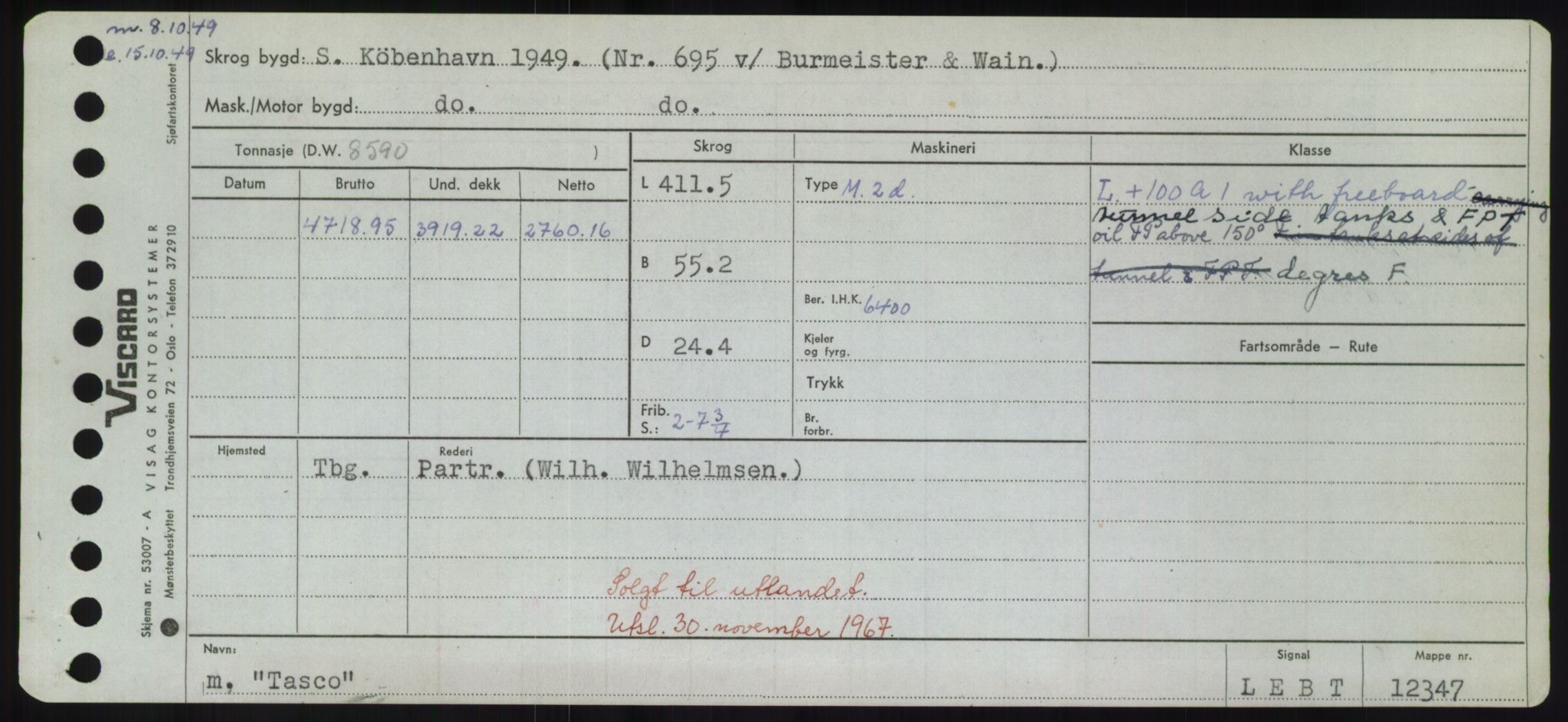 Sjøfartsdirektoratet med forløpere, Skipsmålingen, RA/S-1627/H/Hd/L0038: Fartøy, T-Th, p. 263