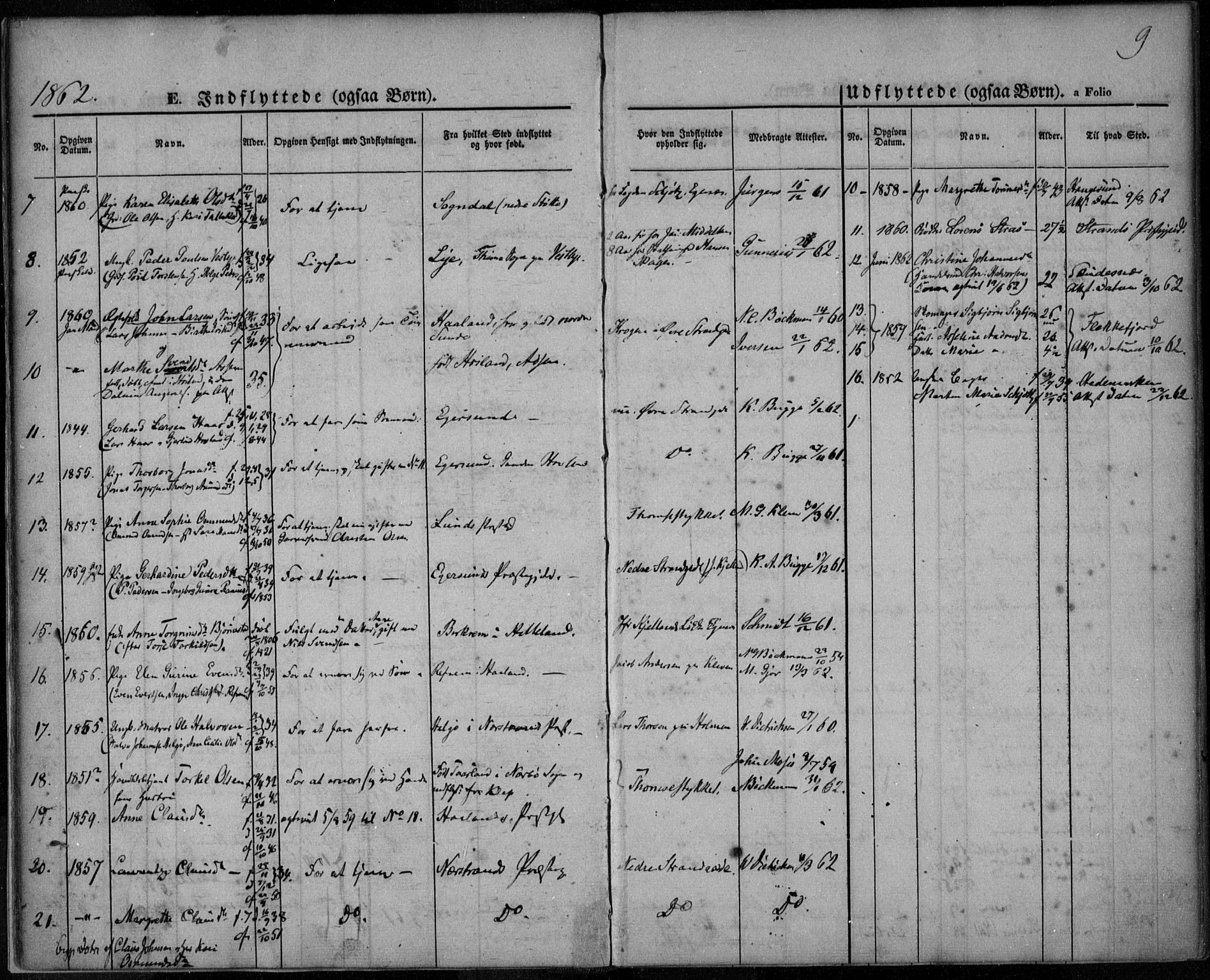 Domkirken sokneprestkontor, AV/SAST-A-101812/001/30/30BA/L0021: Parish register (official) no. A 20, 1860-1877, p. 9