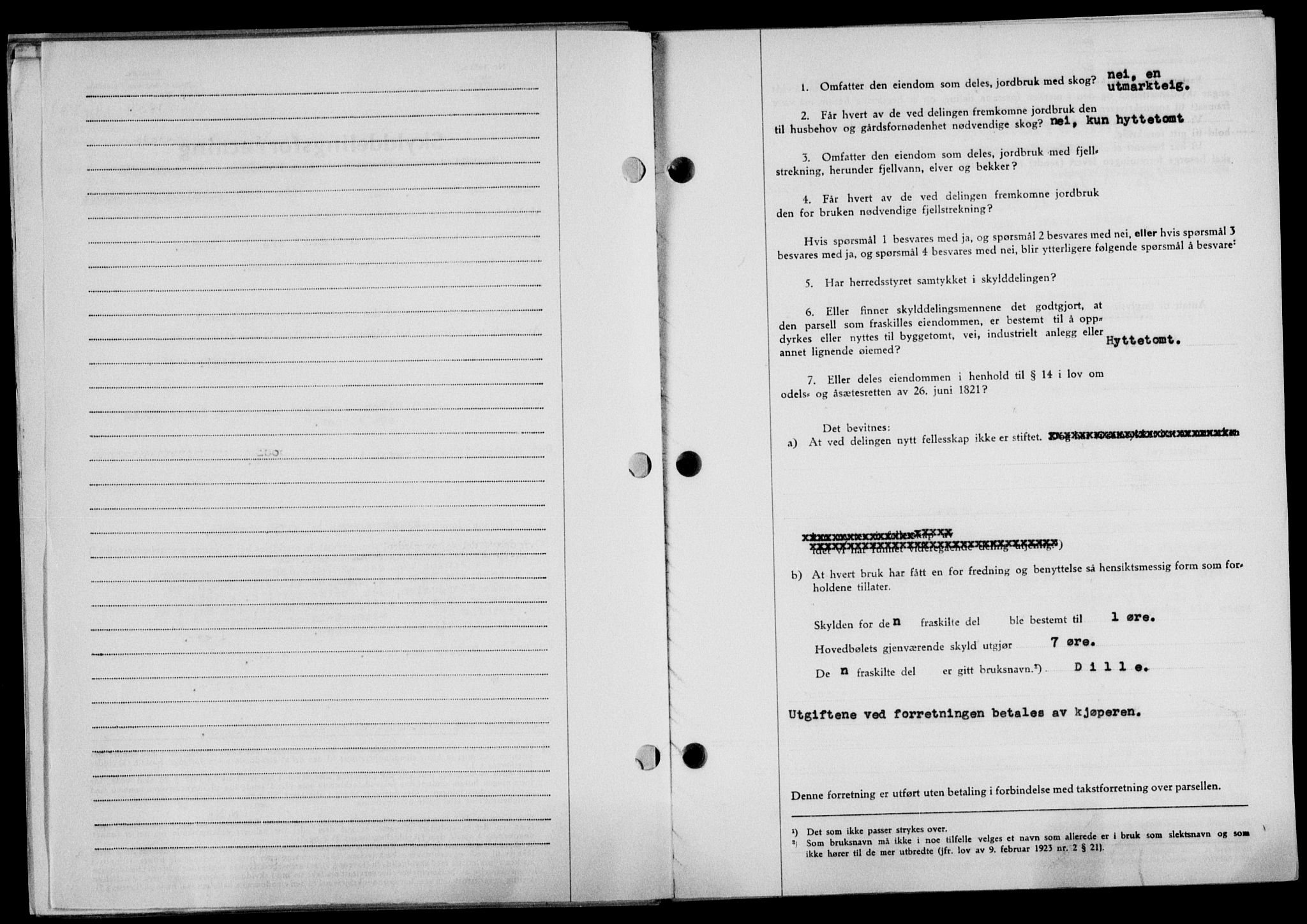 Lofoten sorenskriveri, SAT/A-0017/1/2/2C/L0021a: Mortgage book no. 21a, 1949-1949, Diary no: : 1504/1949