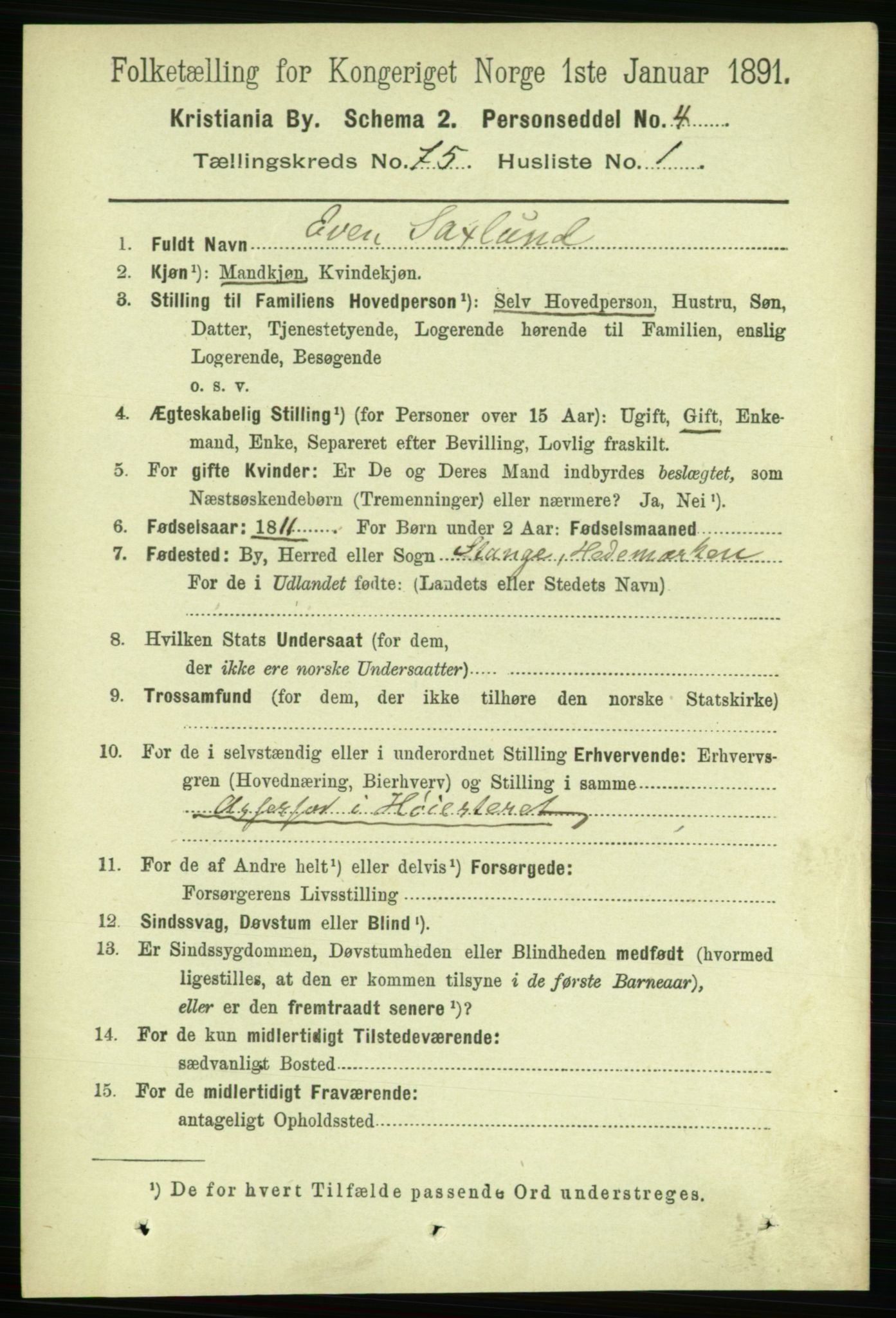 RA, 1891 census for 0301 Kristiania, 1891, p. 39799