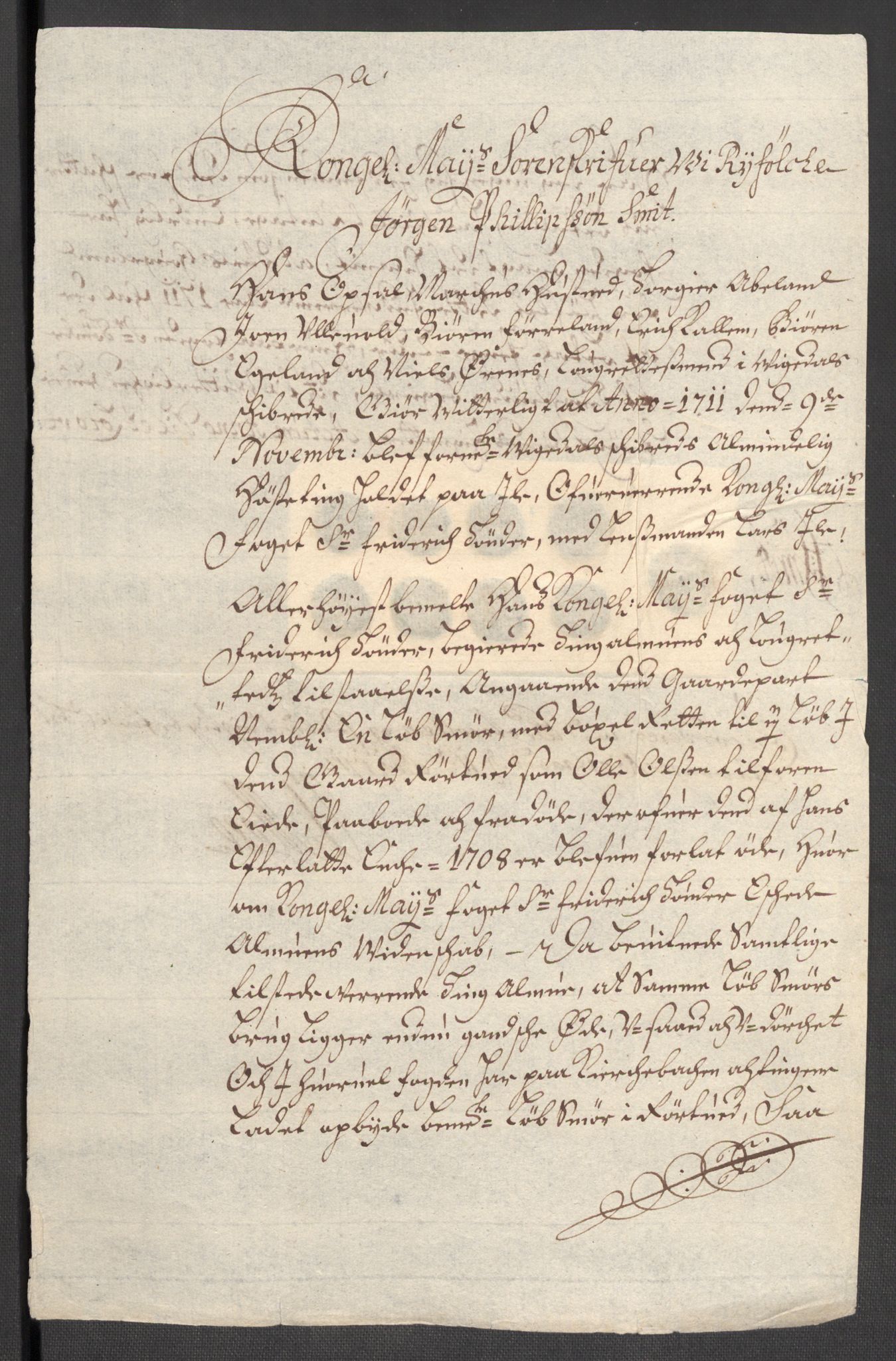 Rentekammeret inntil 1814, Reviderte regnskaper, Fogderegnskap, AV/RA-EA-4092/R47/L2864: Fogderegnskap Ryfylke, 1711, p. 79