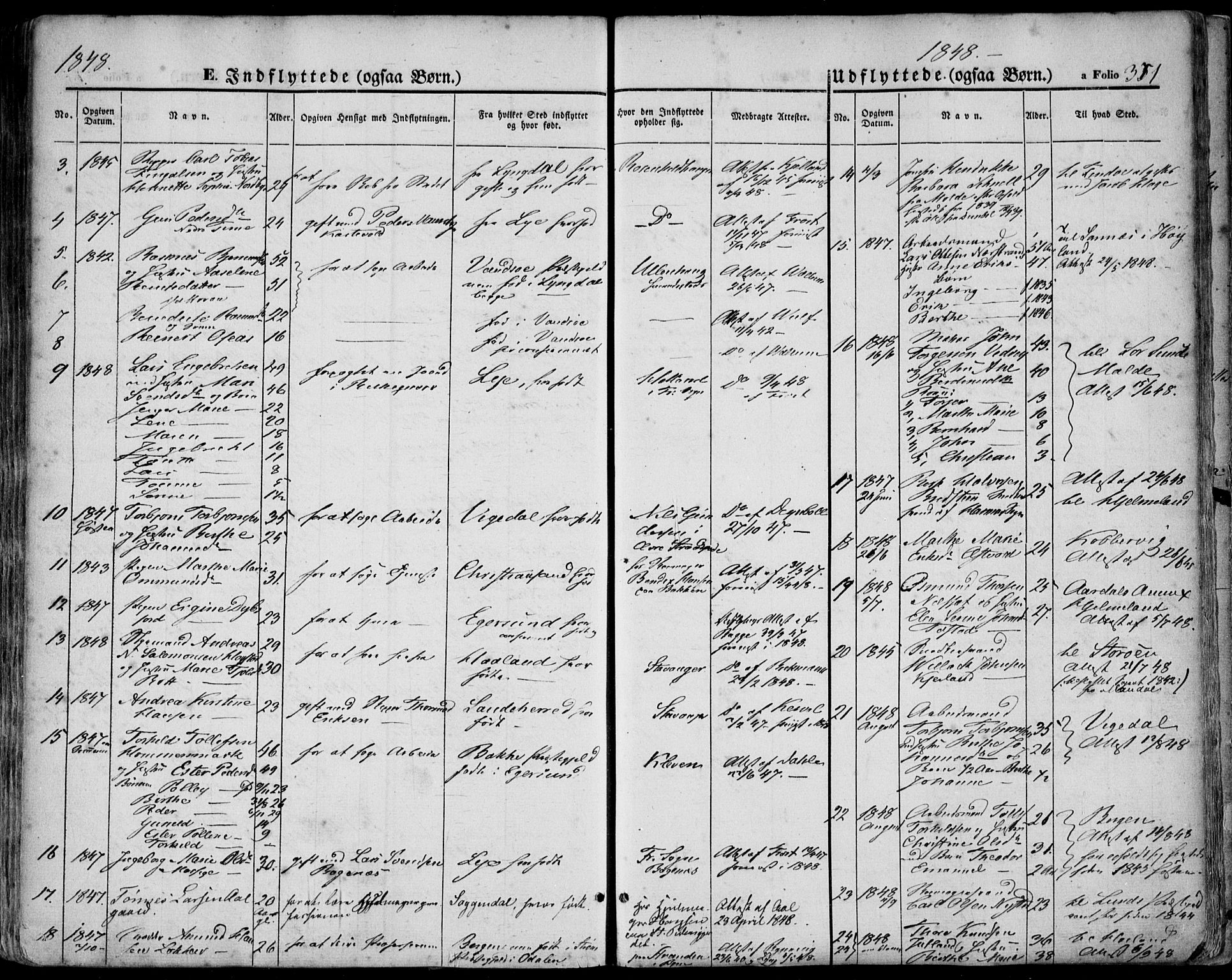 Domkirken sokneprestkontor, AV/SAST-A-101812/001/30/30BA/L0016: Parish register (official) no. A 15, 1844-1854, p. 371