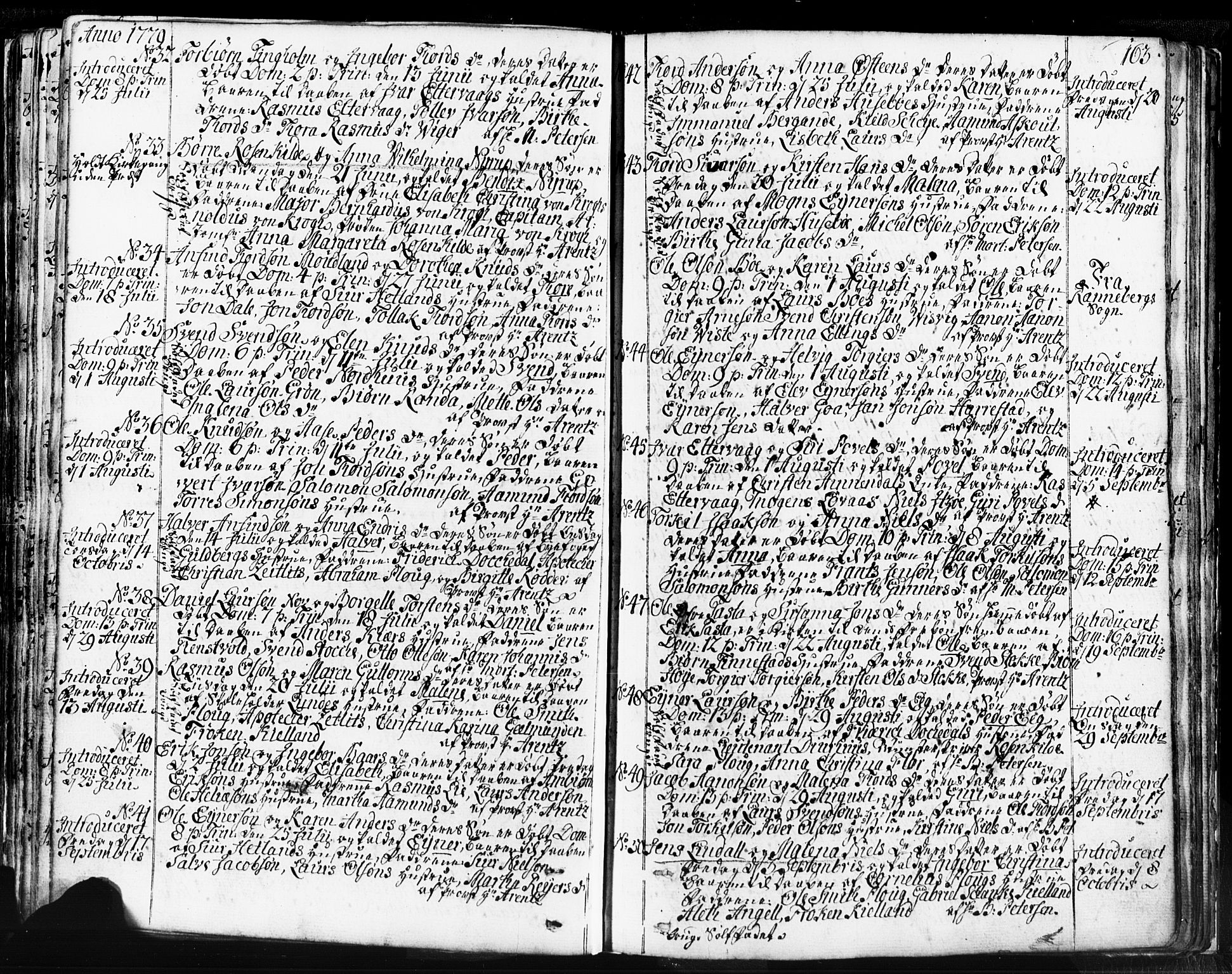 Domkirken sokneprestkontor, SAST/A-101812/001/30/30BB/L0004: Parish register (copy) no. B 4, 1752-1790, p. 163