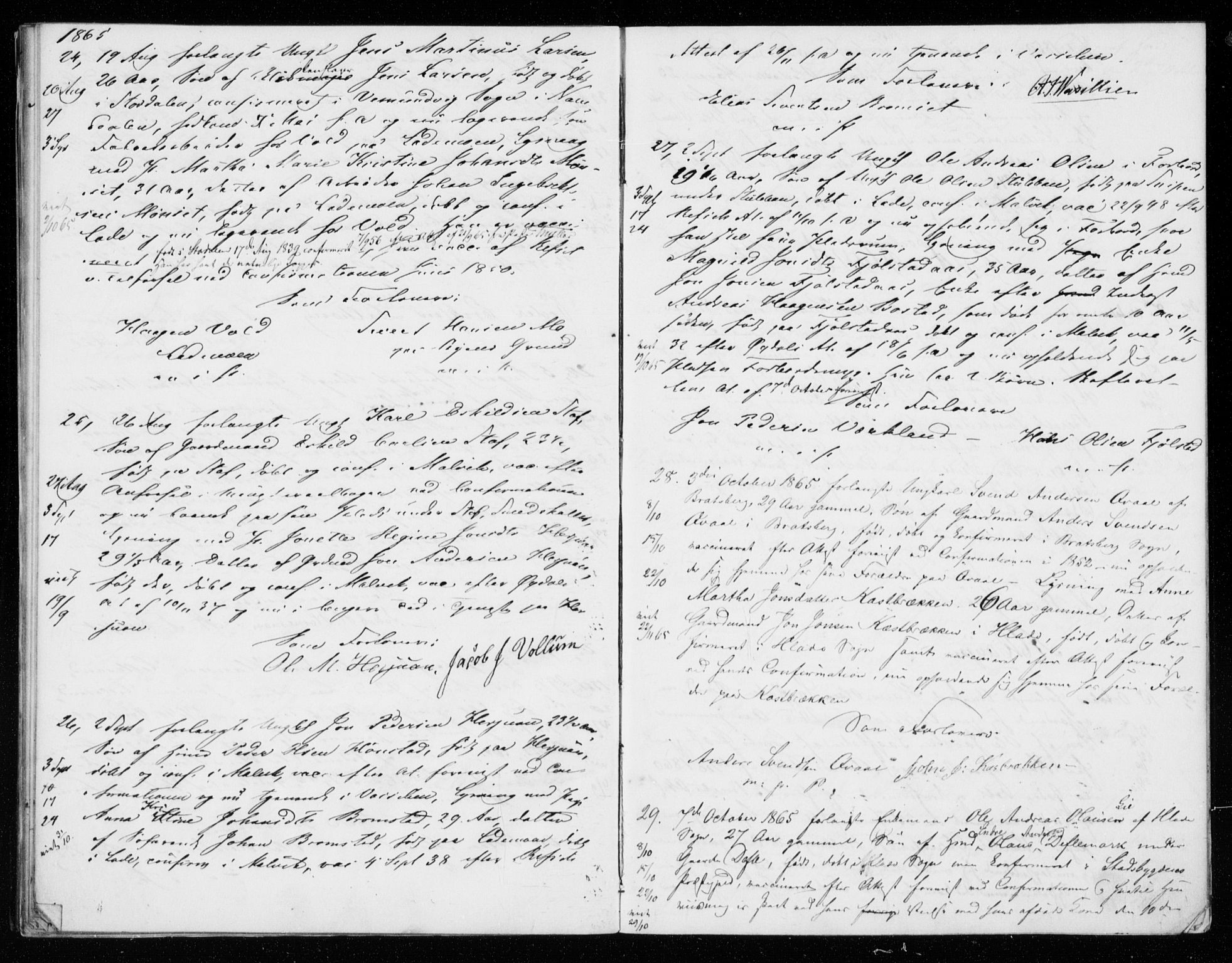 Ministerialprotokoller, klokkerbøker og fødselsregistre - Sør-Trøndelag, AV/SAT-A-1456/606/L0298: Banns register no. 606A13, 1861-1872