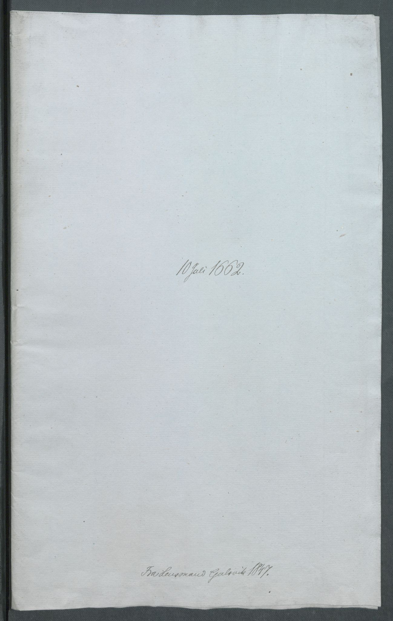 Riksarkivets diplomsamling, RA/EA-5965/F02/L0169: Dokumenter, 1661-1663, p. 115