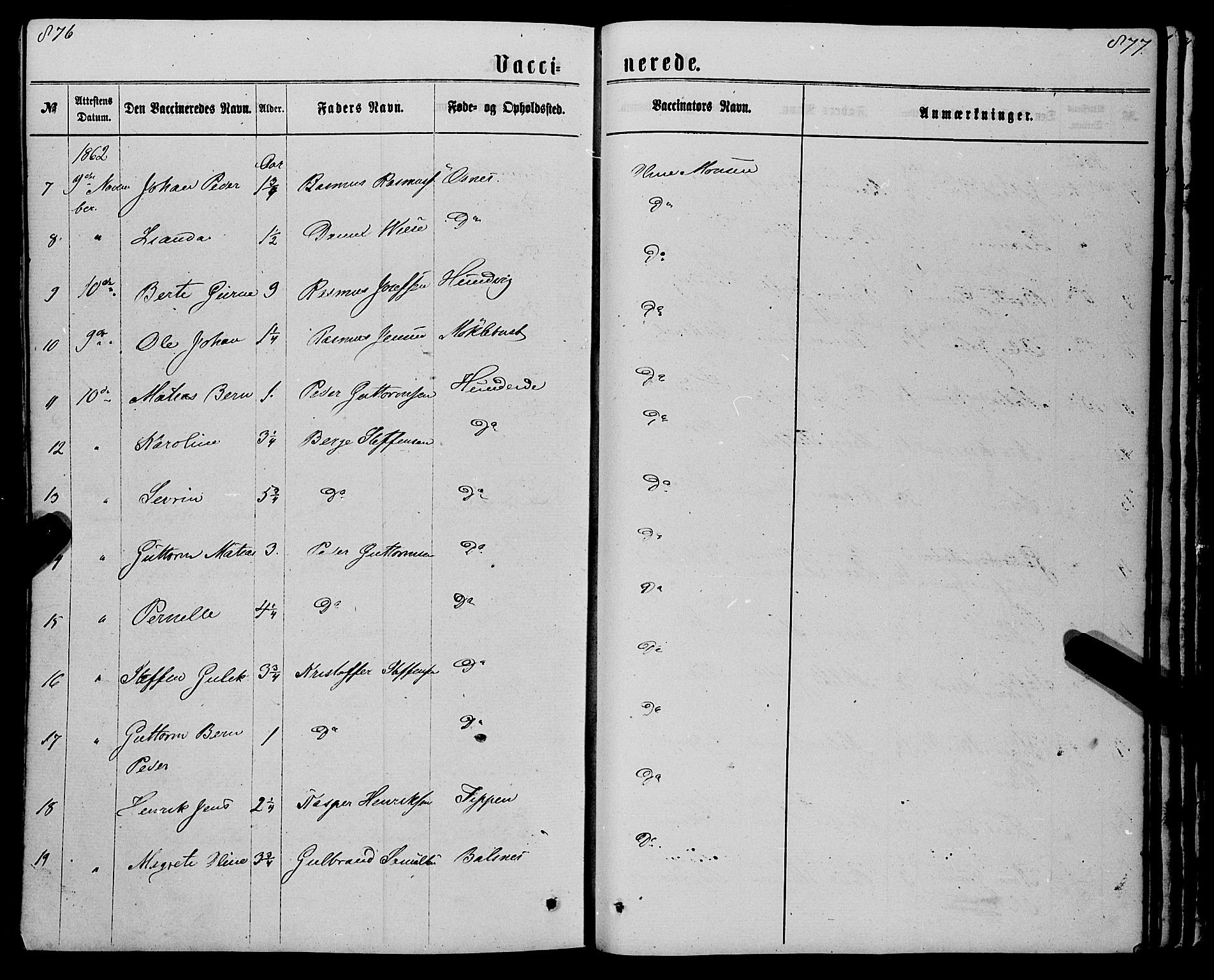 Eid sokneprestembete, AV/SAB-A-82301/H/Haa/Haaa/L0009: Parish register (official) no. A 9, 1861-1868, p. 876-877