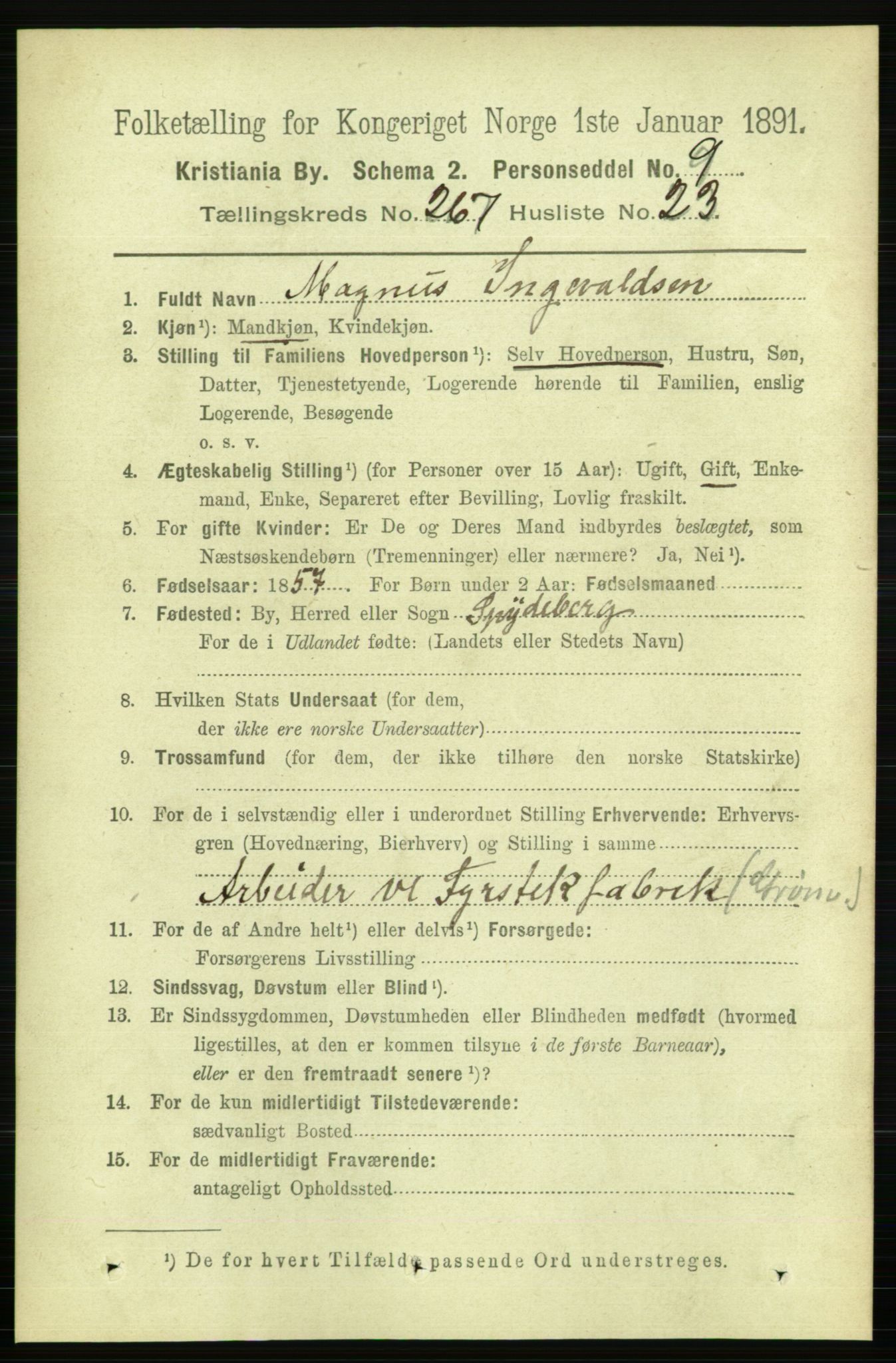 RA, 1891 census for 0301 Kristiania, 1891, p. 161828