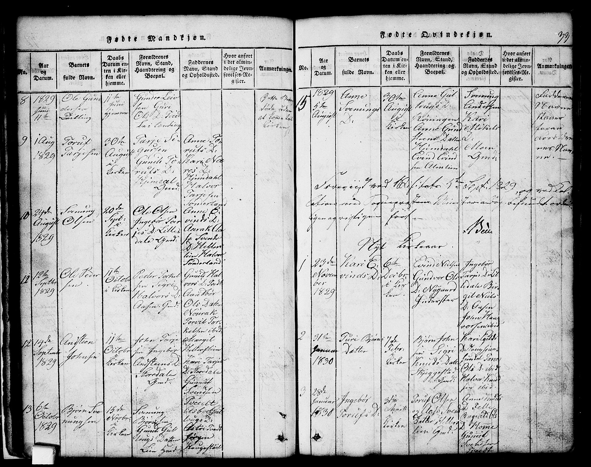 Nissedal kirkebøker, SAKO/A-288/G/Gb/L0001: Parish register (copy) no. II 1, 1814-1862, p. 33