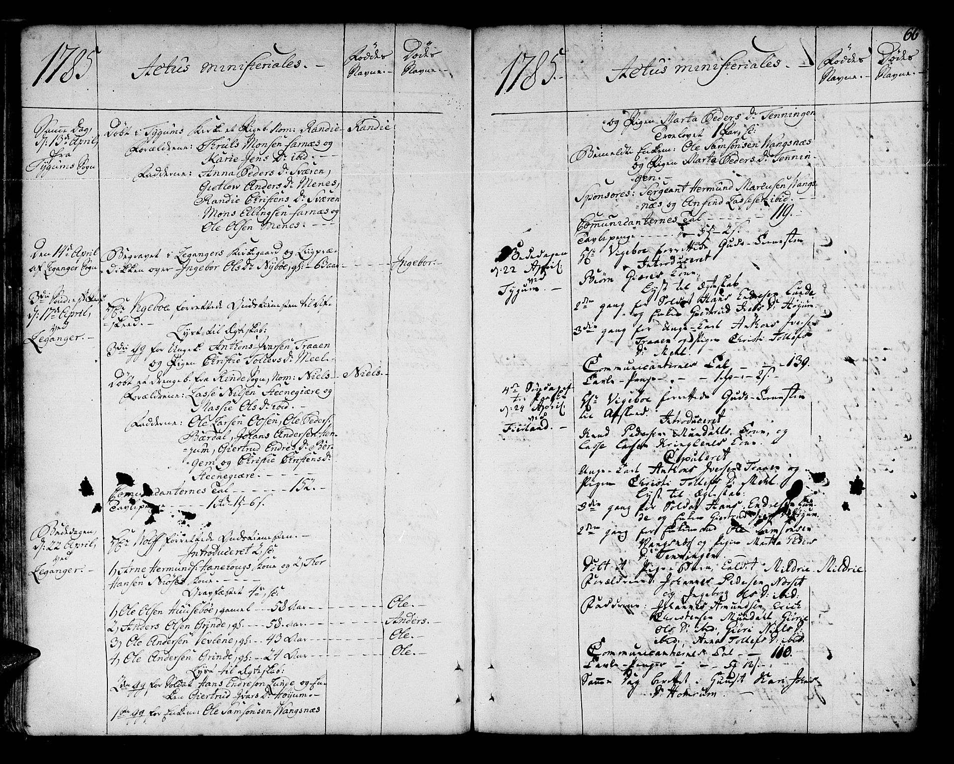 Leikanger sokneprestembete, AV/SAB-A-81001/H/Haa/Haaa/L0004: Parish register (official) no. A 4, 1770-1791, p. 66