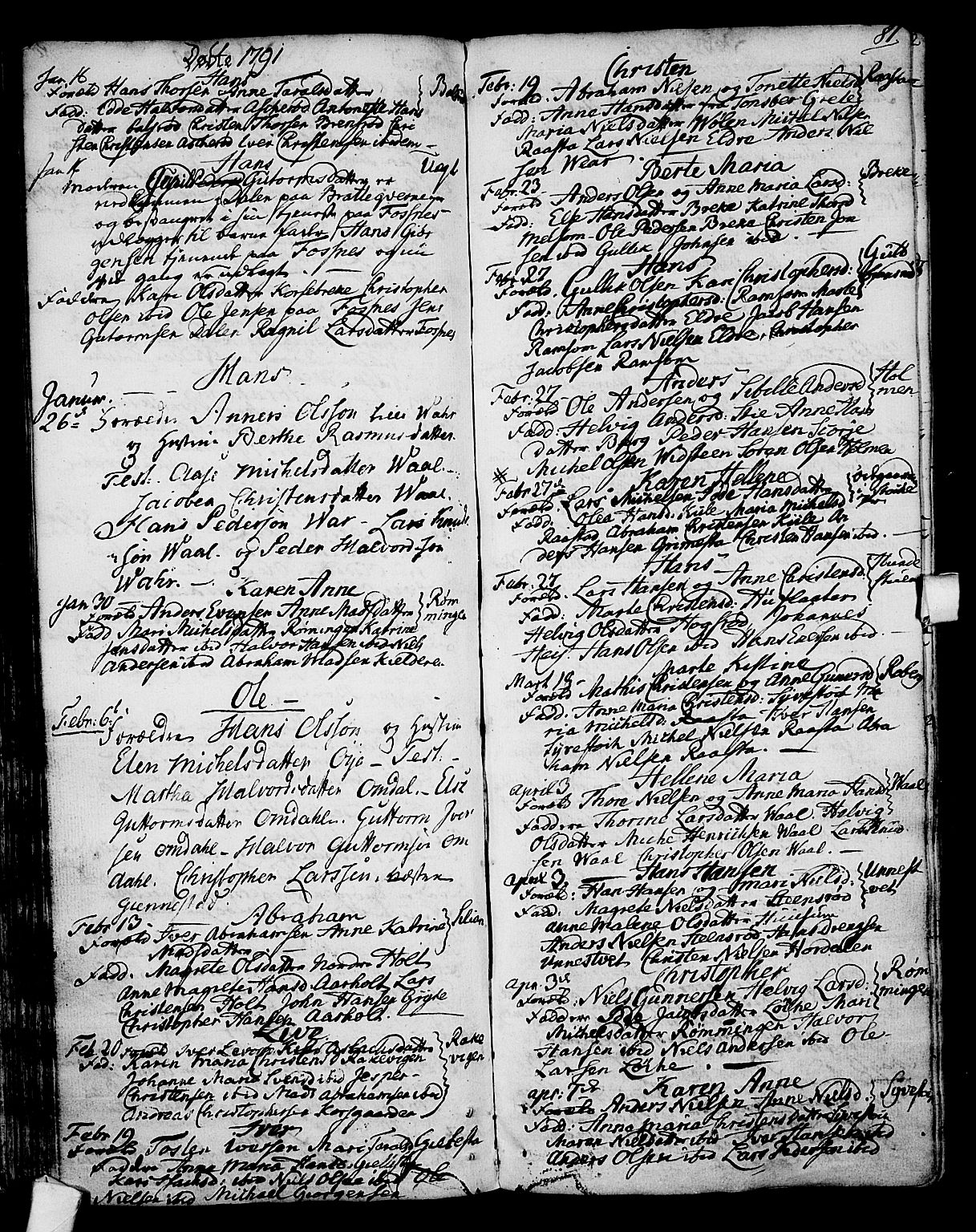 Stokke kirkebøker, AV/SAKO-A-320/F/Fa/L0003: Parish register (official) no. I 3, 1771-1803, p. 81