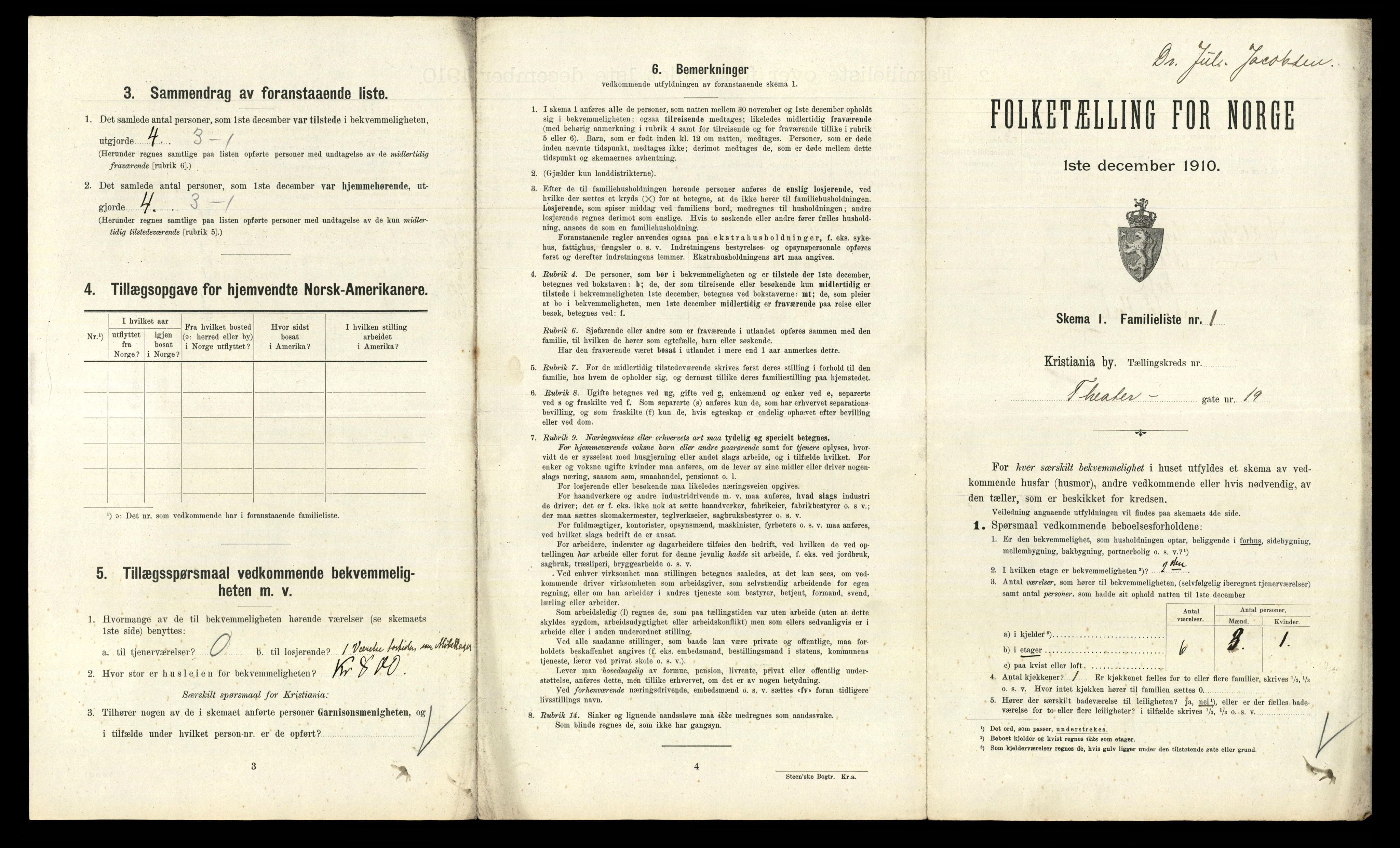 RA, 1910 census for Kristiania, 1910, p. 103189