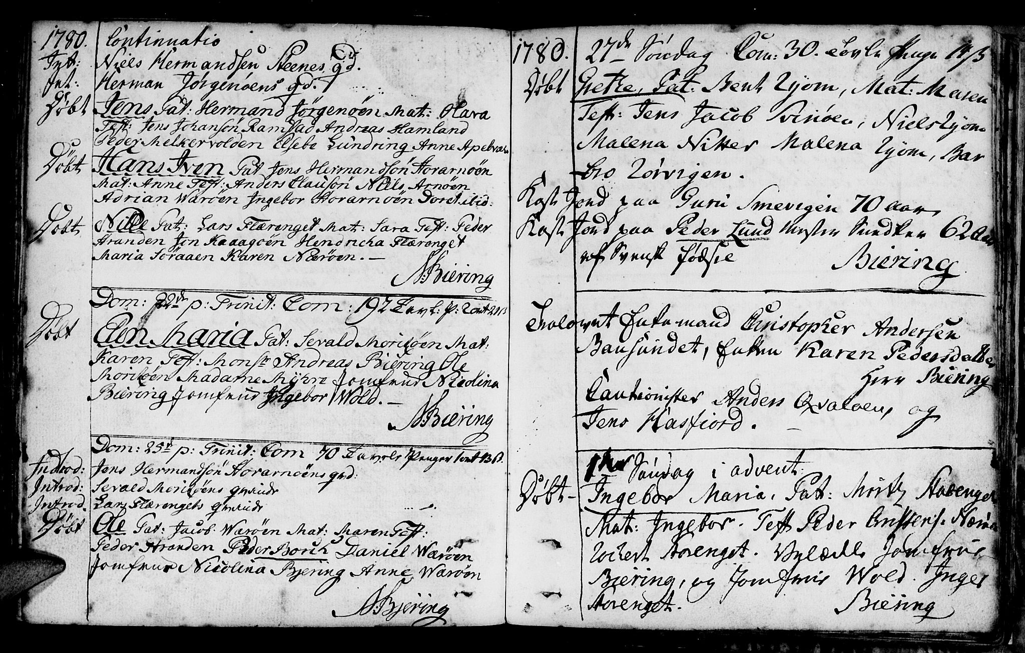 Ministerialprotokoller, klokkerbøker og fødselsregistre - Nord-Trøndelag, SAT/A-1458/784/L0665: Parish register (official) no. 784A01, 1730-1785