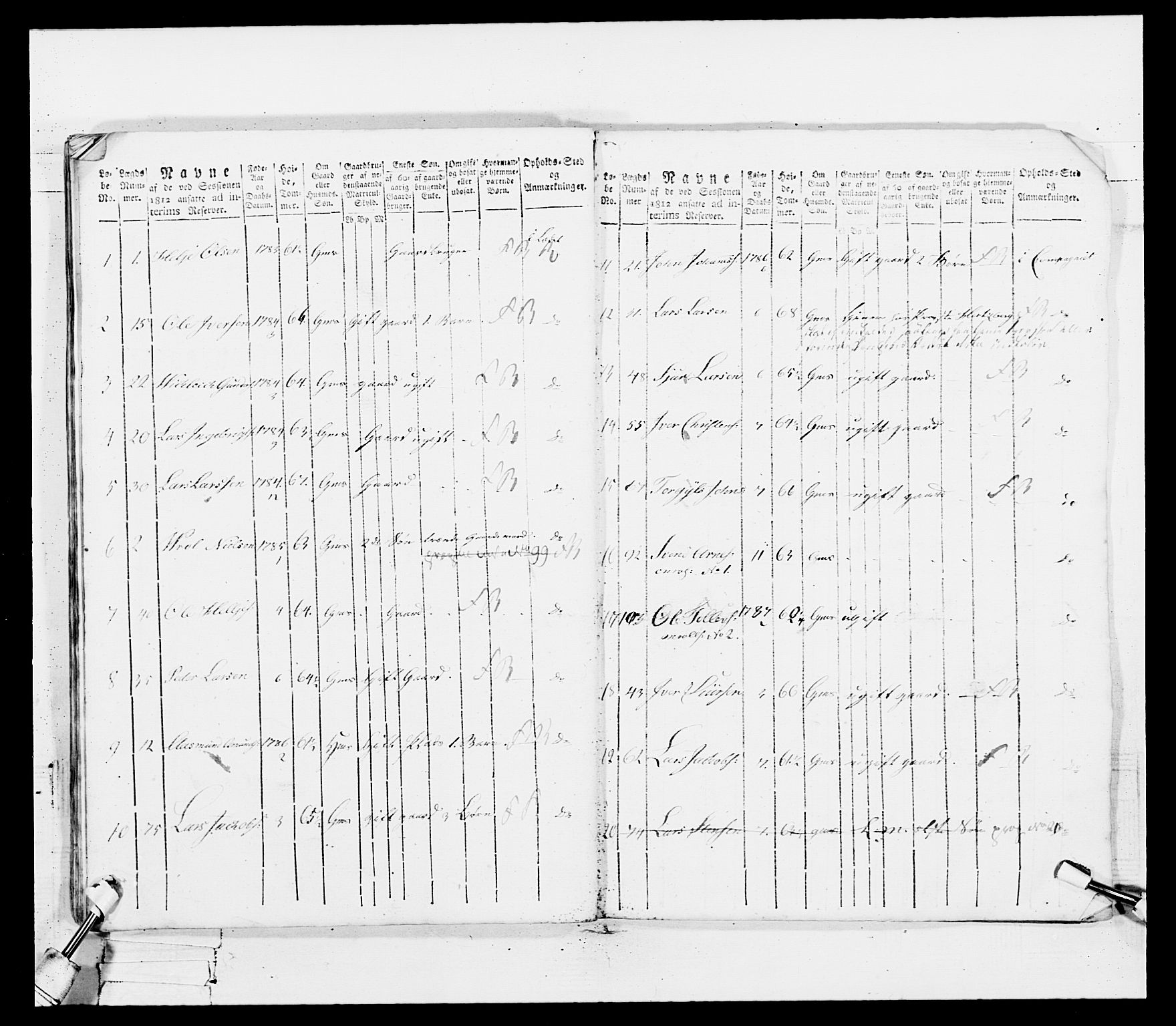 Generalitets- og kommissariatskollegiet, Det kongelige norske kommissariatskollegium, AV/RA-EA-5420/E/Eh/L0100: Bergenhusiske skarpskytterbataljon, 1812, p. 48