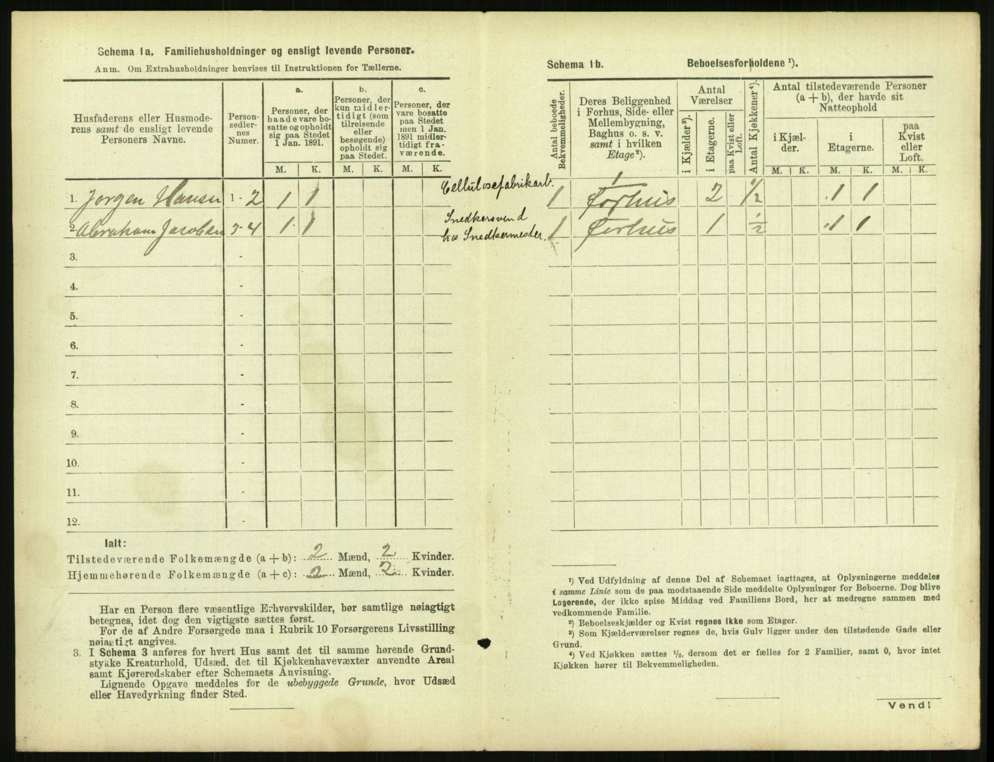 RA, 1891 census for 0806 Skien, 1891, p. 1975