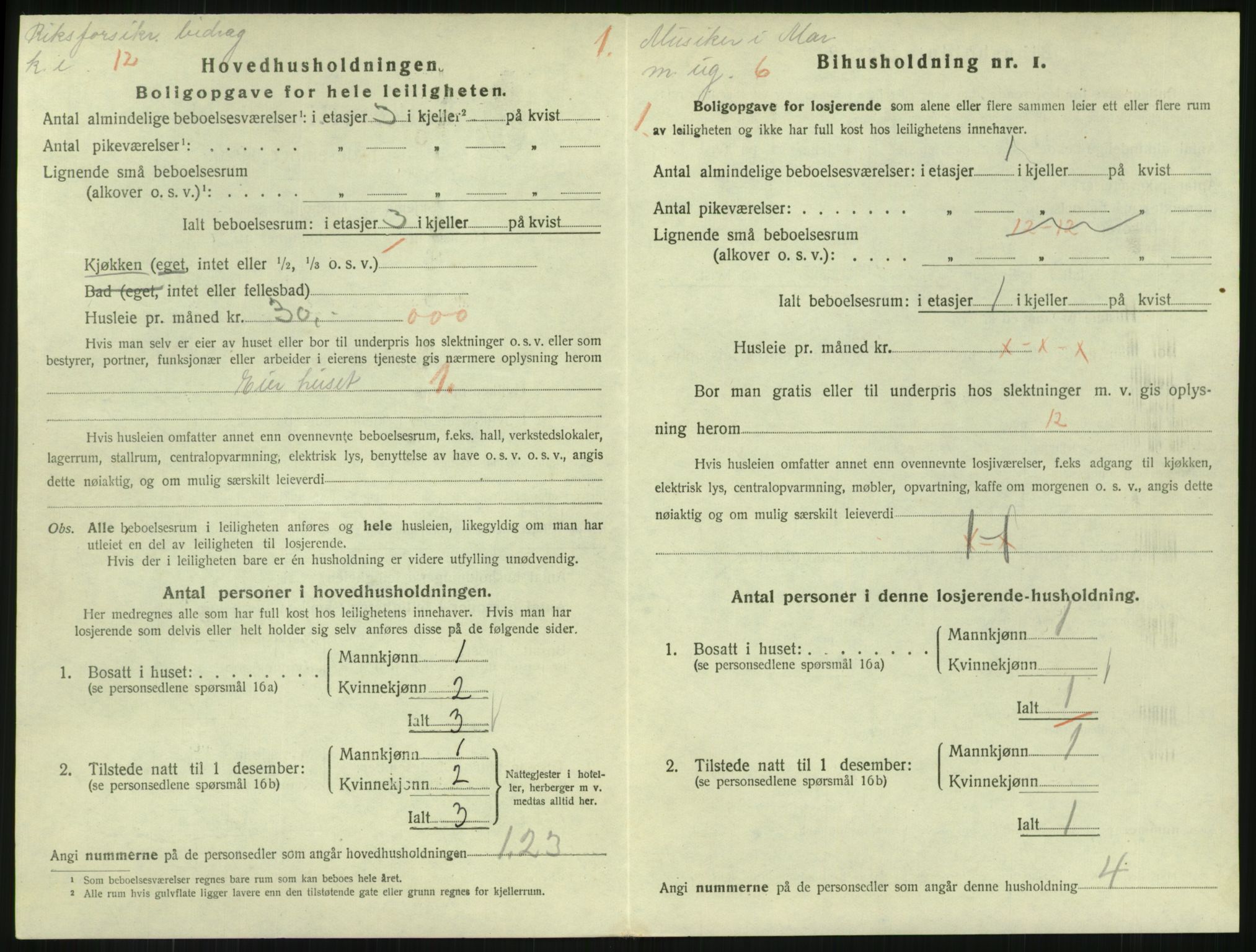 SAKO, 1920 census for Horten, 1920, p. 6098