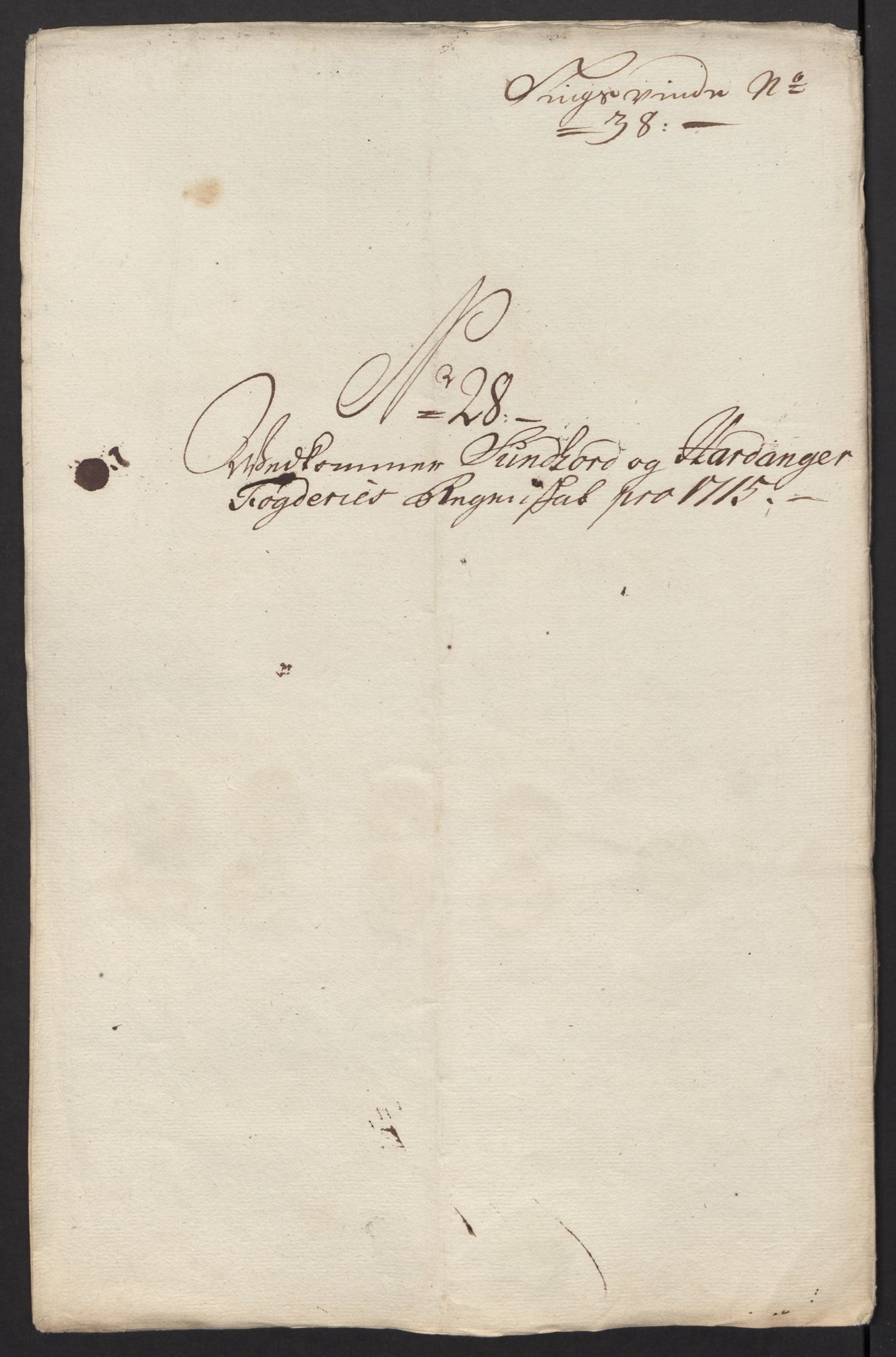 Rentekammeret inntil 1814, Reviderte regnskaper, Fogderegnskap, AV/RA-EA-4092/R48/L2991: Fogderegnskap Sunnhordland og Hardanger, 1715, p. 208