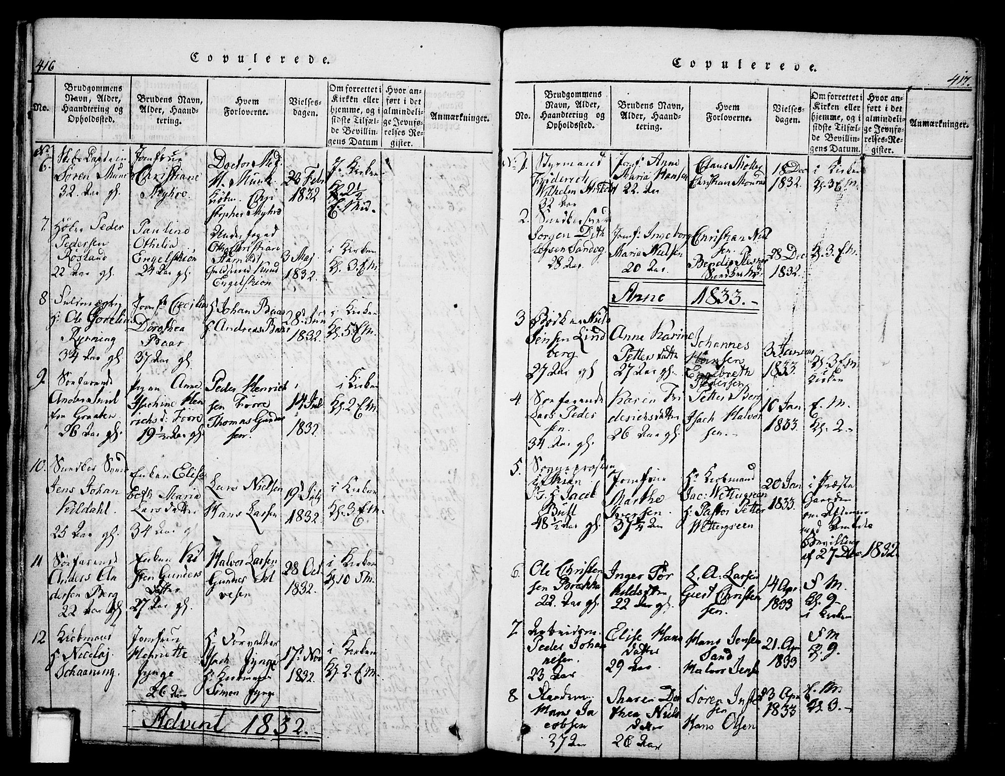 Skien kirkebøker, SAKO/A-302/G/Ga/L0002: Parish register (copy) no. 2, 1814-1842, p. 416-417