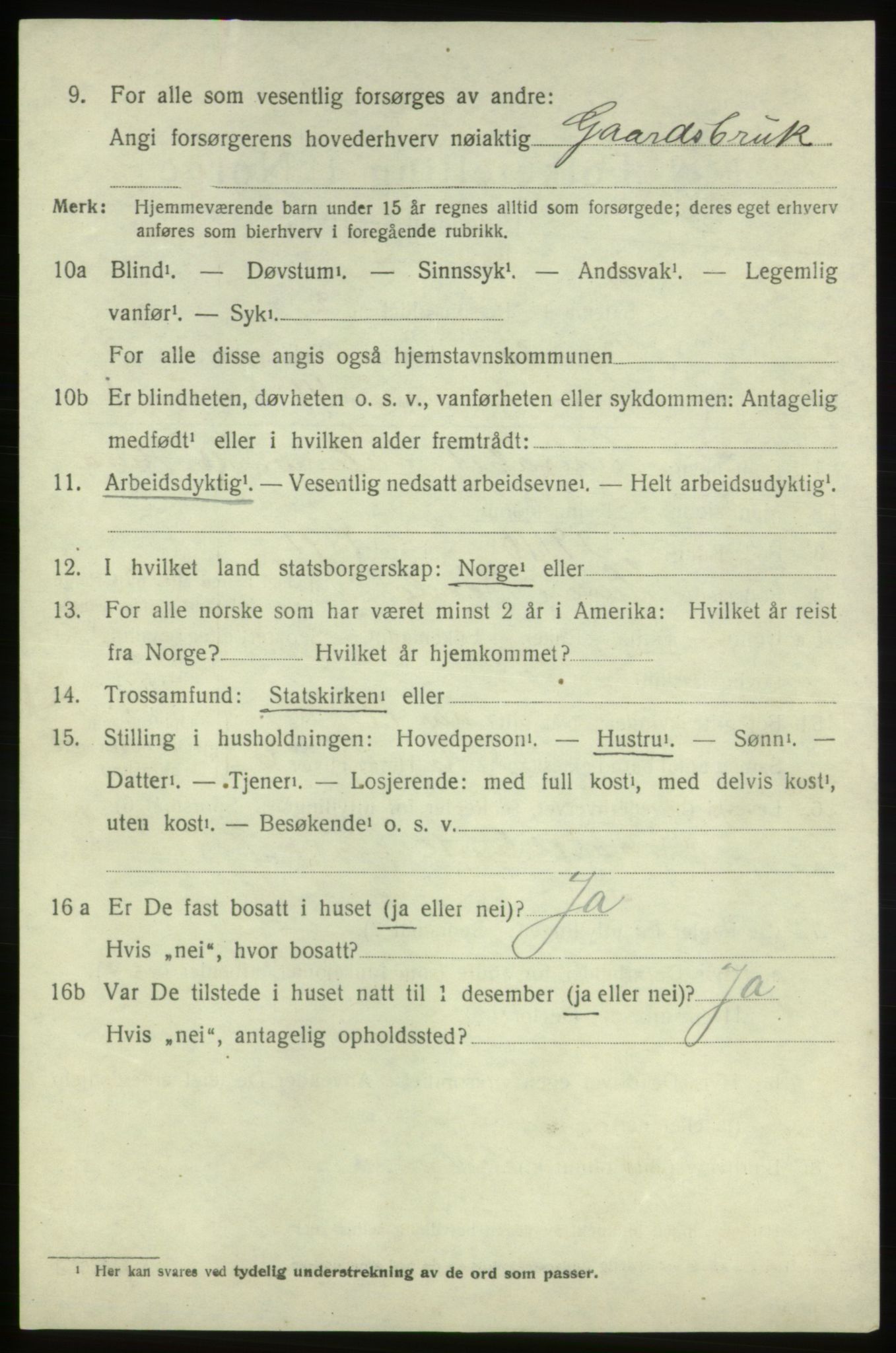 SAB, 1920 census for Bømlo, 1920, p. 2460