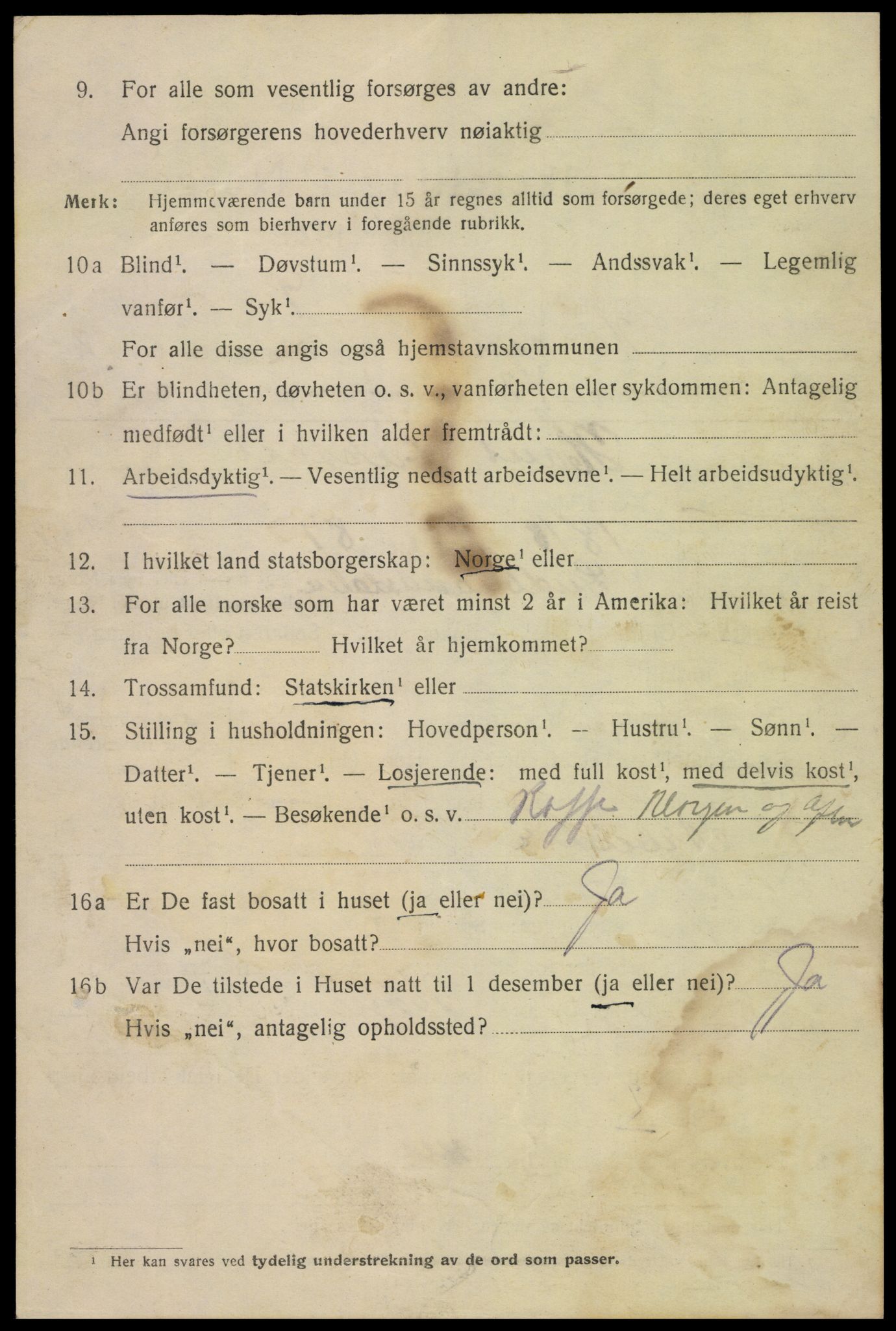 SAK, 1920 census for Kristiansand, 1920, p. 26764