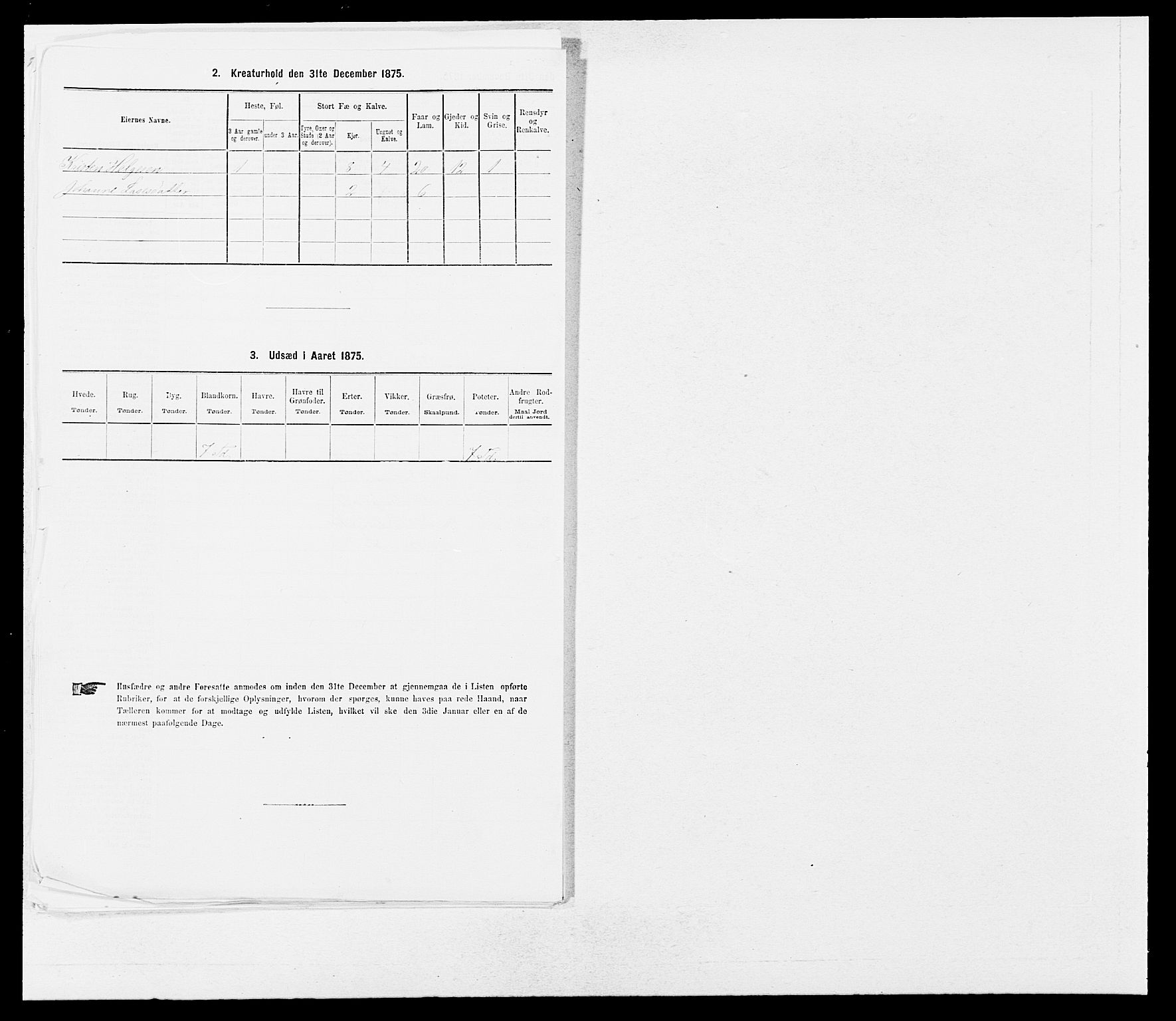 SAB, 1875 census for 1417P Vik, 1875, p. 382