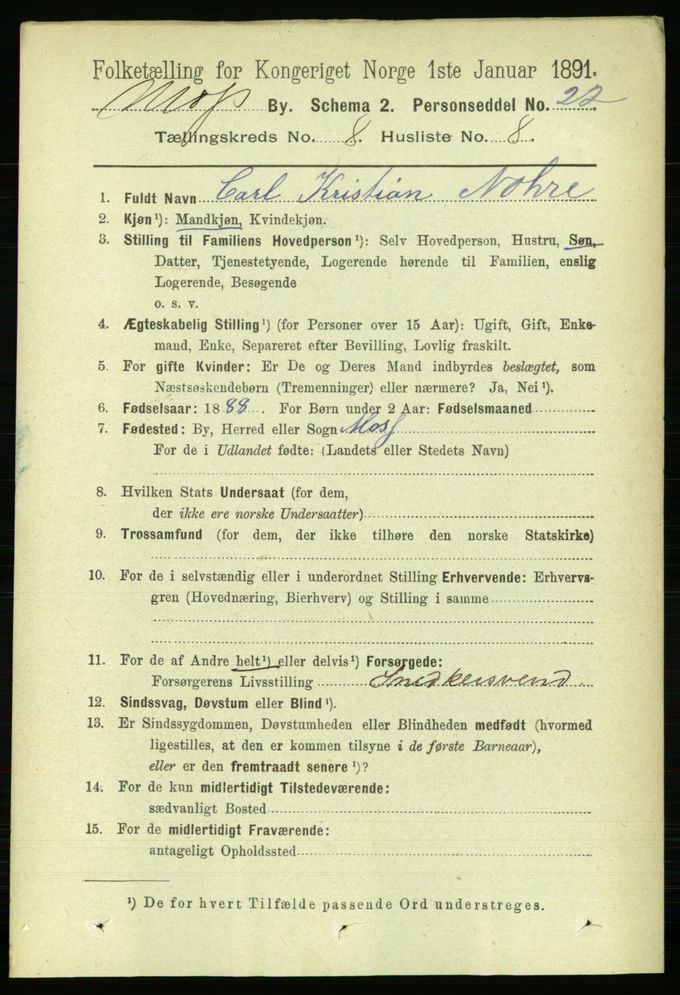 RA, 1891 census for 0104 Moss, 1891, p. 4892