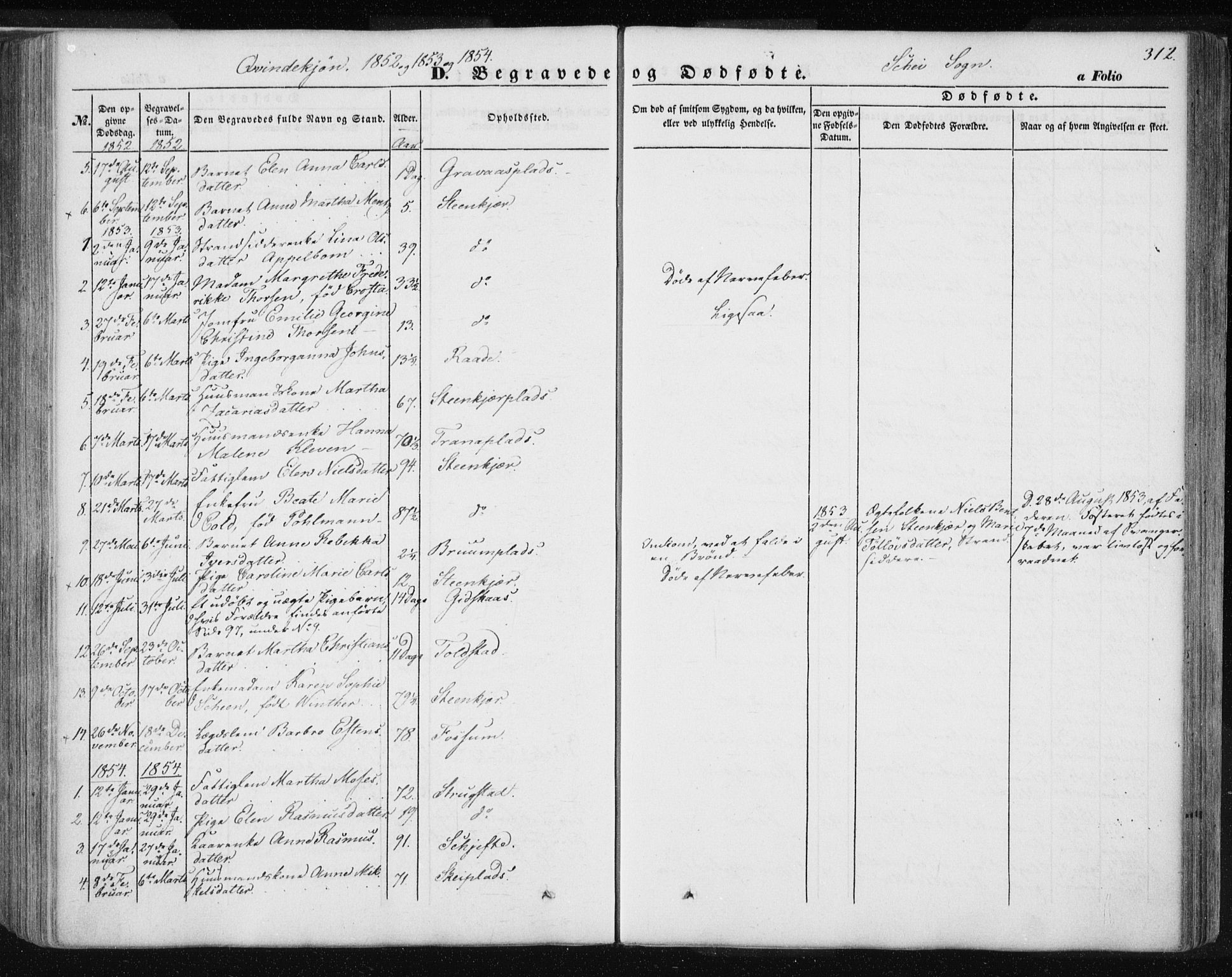 Ministerialprotokoller, klokkerbøker og fødselsregistre - Nord-Trøndelag, SAT/A-1458/735/L0342: Parish register (official) no. 735A07 /2, 1849-1862, p. 312