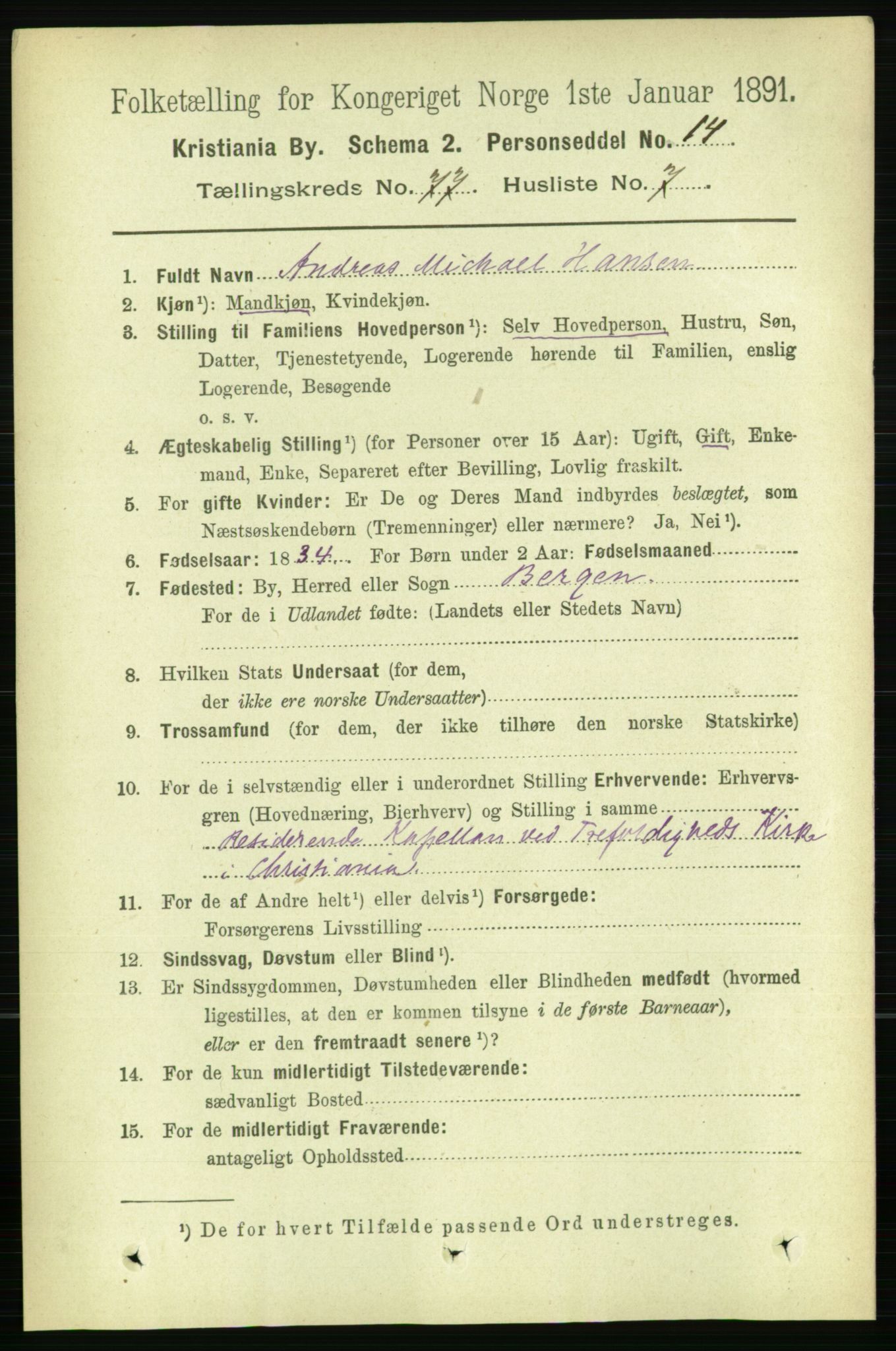 RA, 1891 census for 0301 Kristiania, 1891, p. 40724