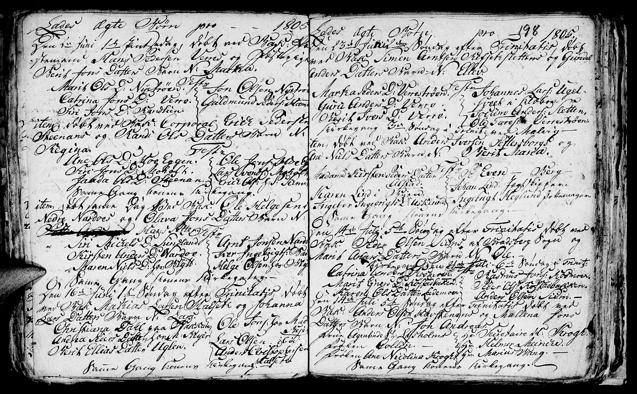 Ministerialprotokoller, klokkerbøker og fødselsregistre - Sør-Trøndelag, SAT/A-1456/606/L0305: Parish register (copy) no. 606C01, 1757-1819, p. 198