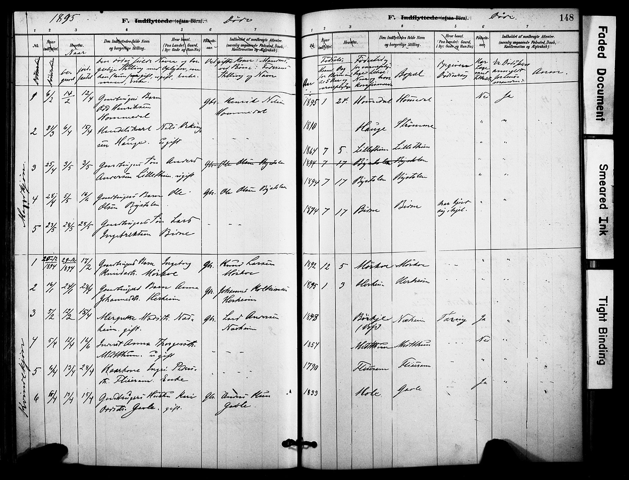 Vossestrand Sokneprestembete, SAB/A-79101/H/Haa: Parish register (official) no. C 1, 1878-1903, p. 148